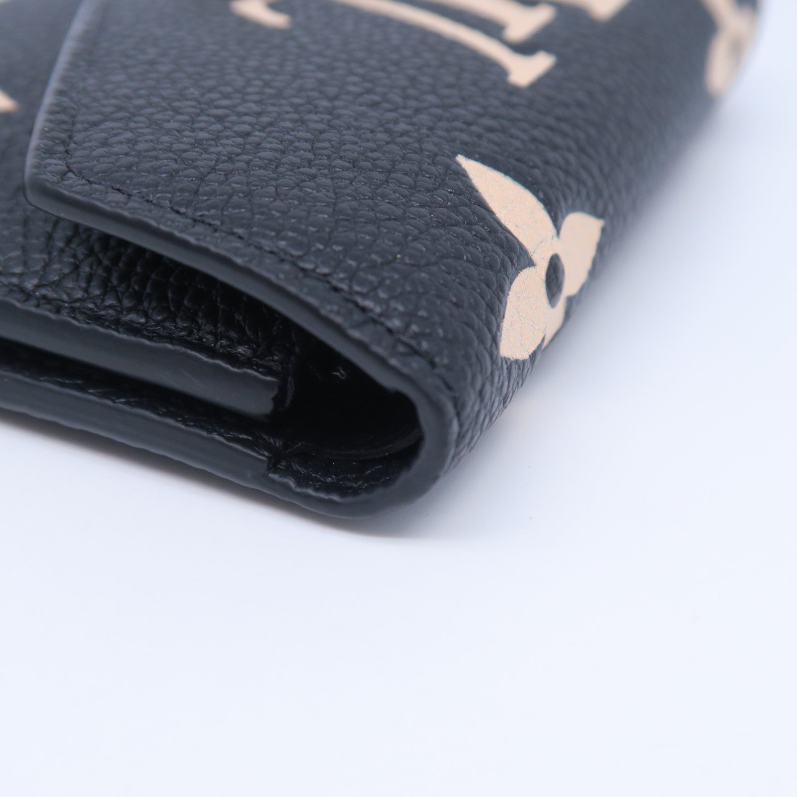 LOUIS VUITTON Monogram Empreinte Wallet金扣錢包黑色
