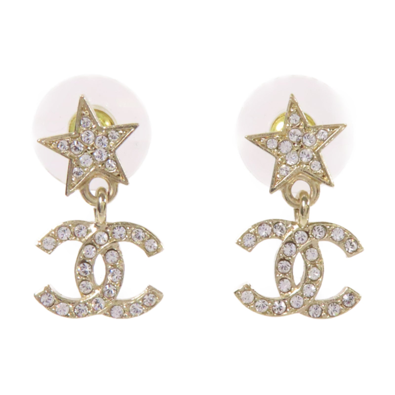CHANEL 金屬Earrings耳環金色