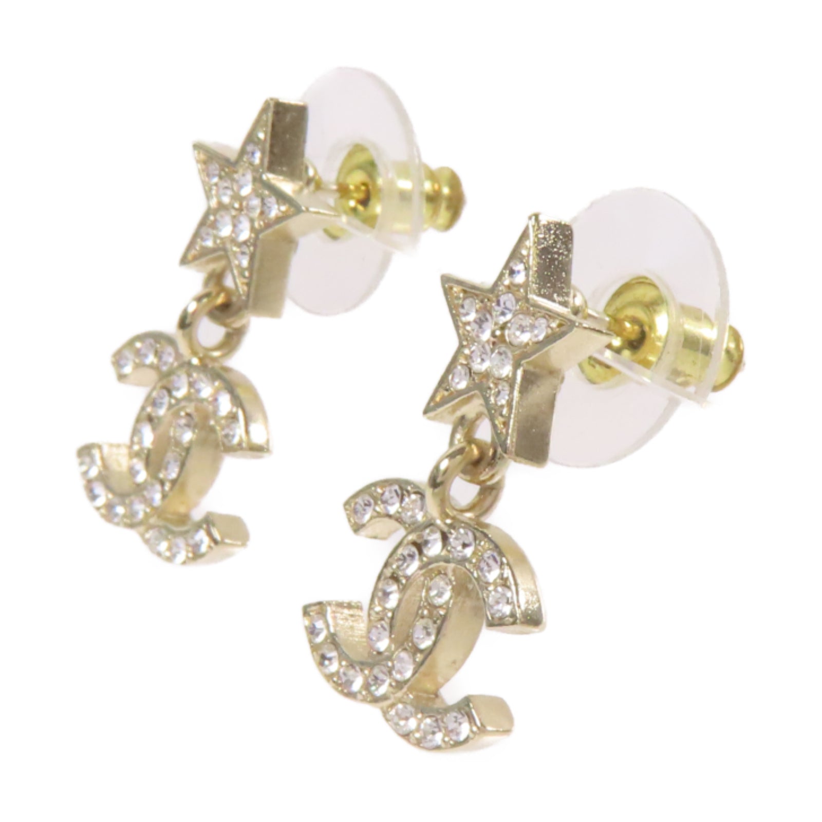 CHANEL 金屬Earrings耳環金色