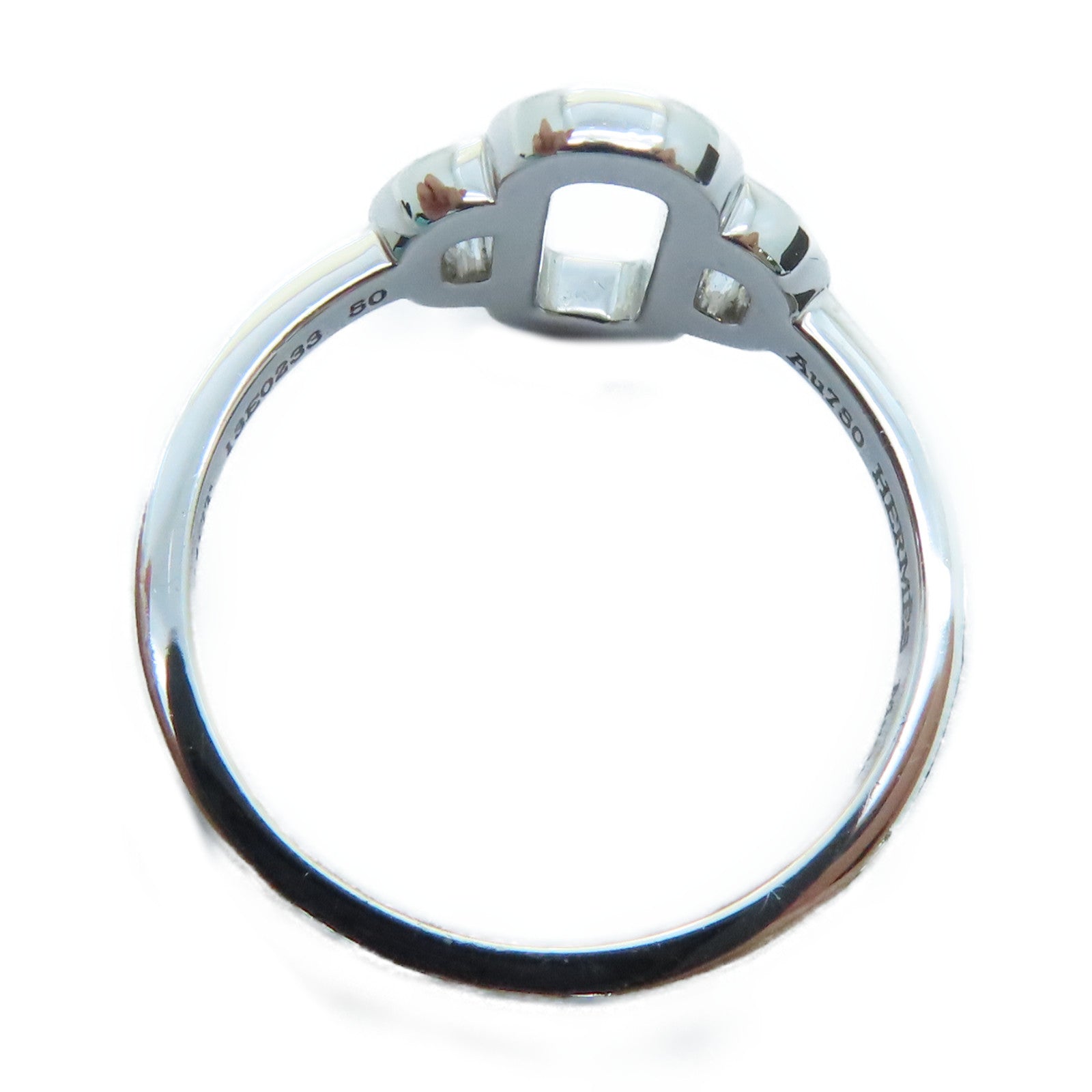 HERMES 【激減優惠】18K白金Diamond Ring0.24ct鑽石戒指Hermes#50/US#5.25