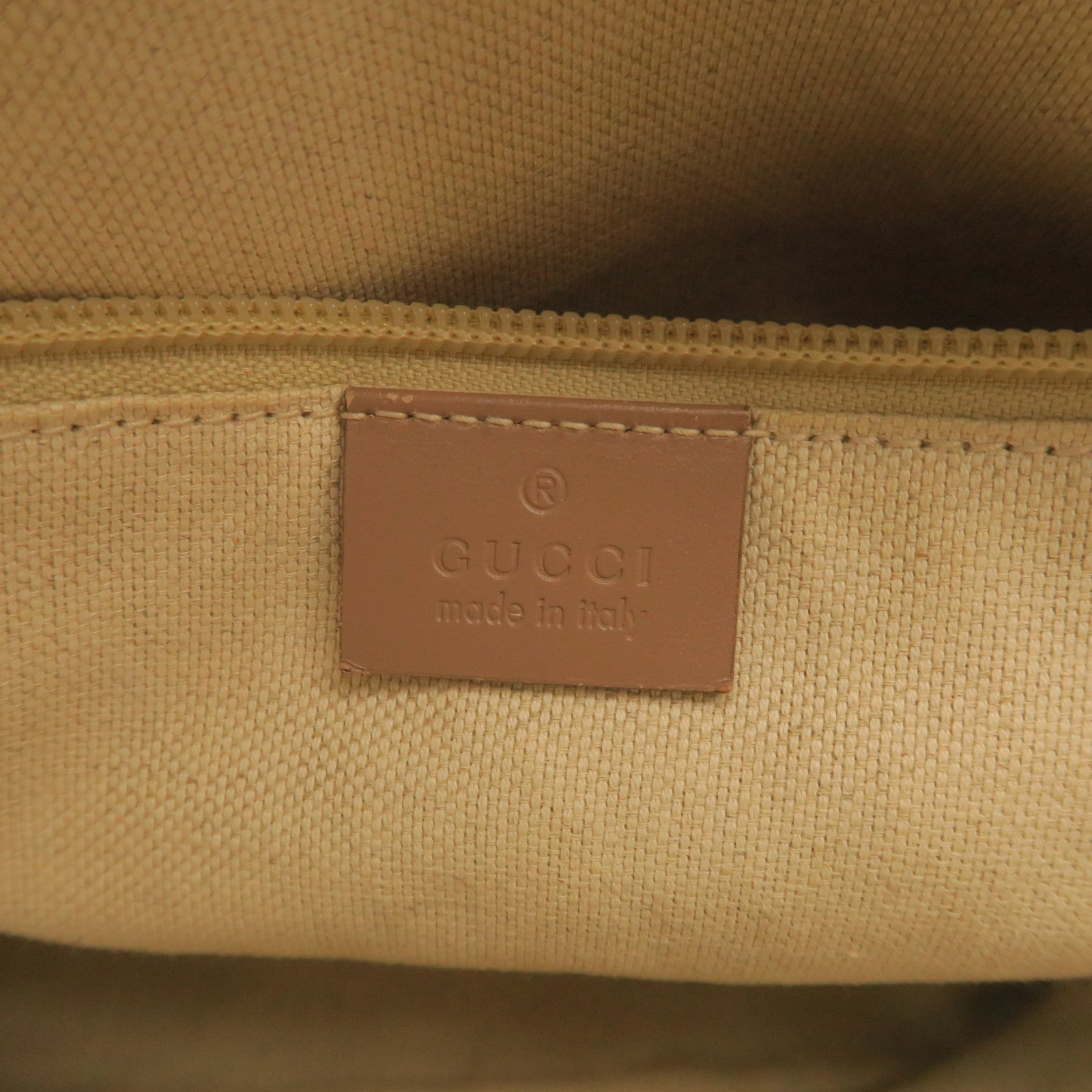 GUCCI PVC Bag銀扣手挽肩背兩用袋淺褐色/粉紅色