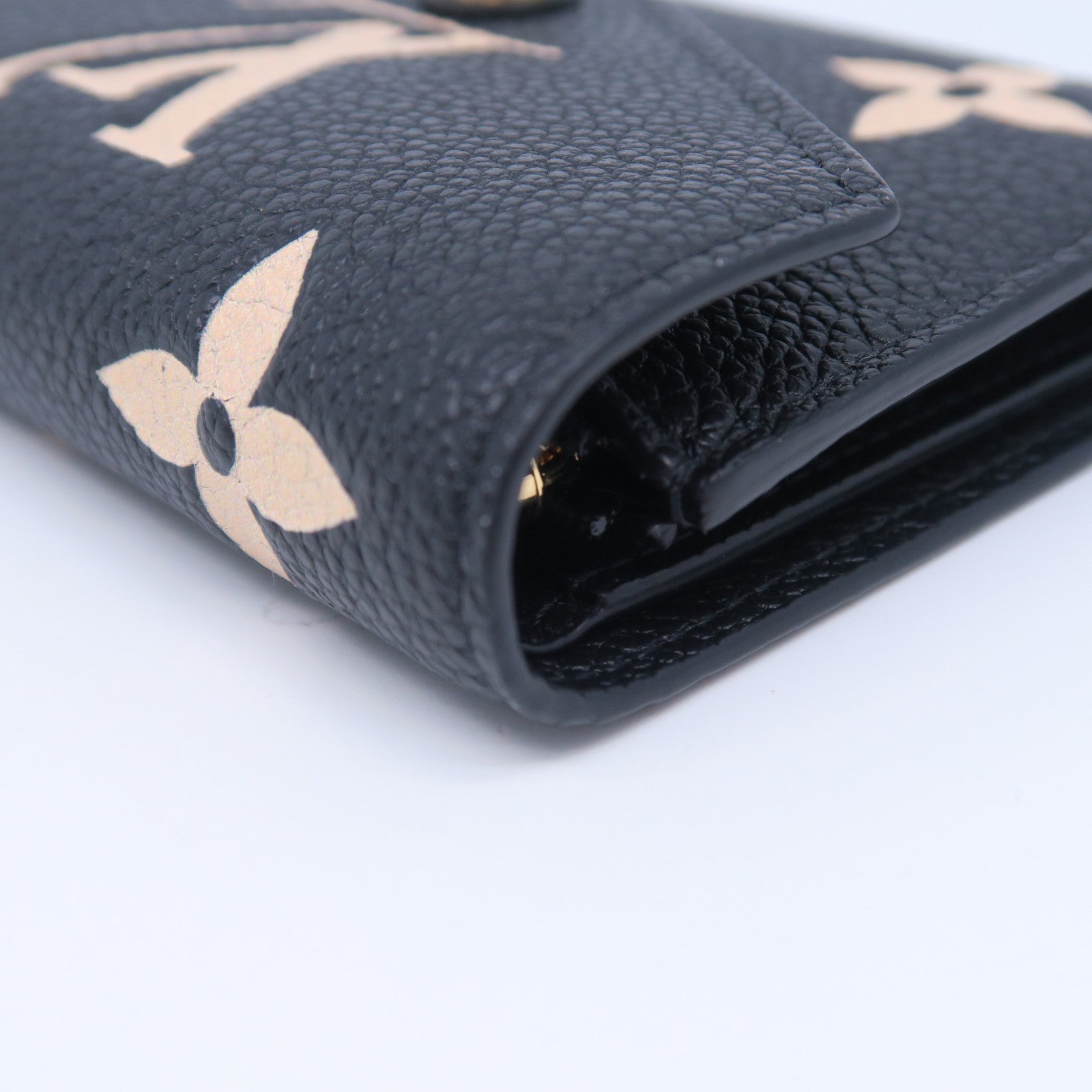 LOUIS VUITTON Monogram Empreinte Wallet金扣錢包黑色