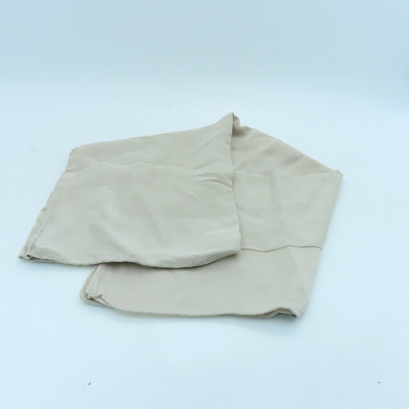 LOUIS VUITTON Silk Scarf Beige