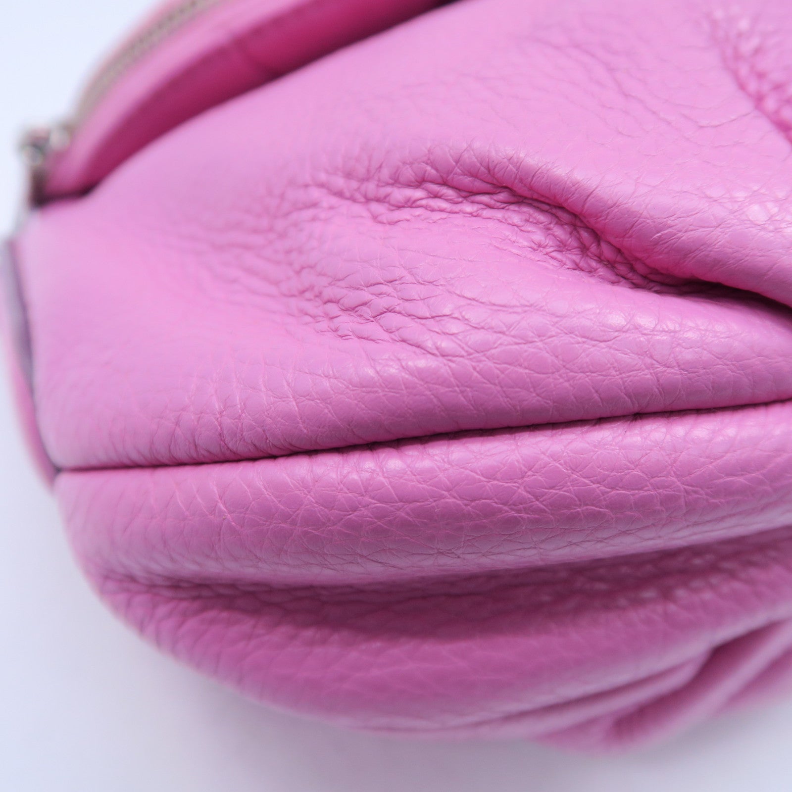 MARC BY MARC JACOBS 牛皮皮革Shoulder Bag銀扣肩背袋粉紅色