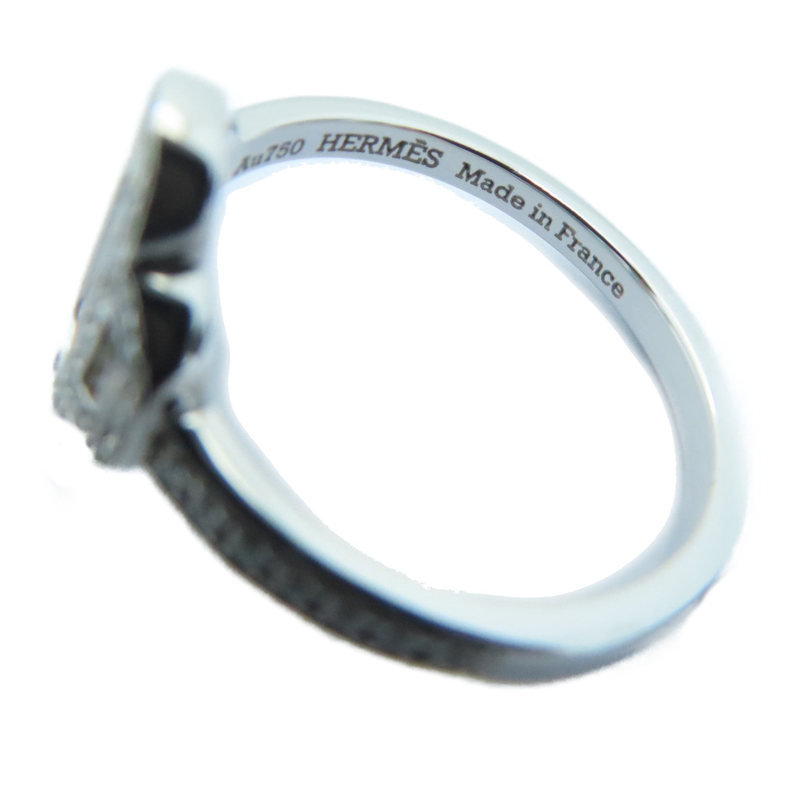 HERMES 【激減優惠】18K白金Diamond Ring0.24ct鑽石戒指Hermes#50/US#5.25