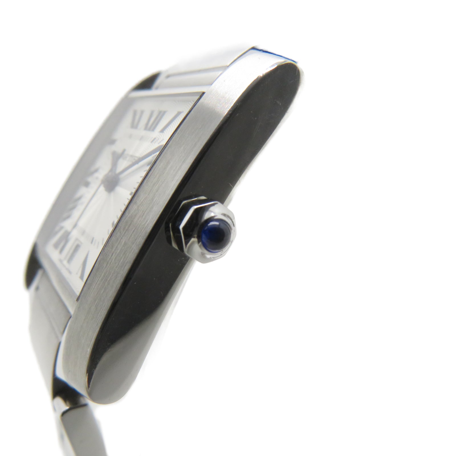 CARTIER Tank Francaise不鏽鋼自動機芯手錶白色