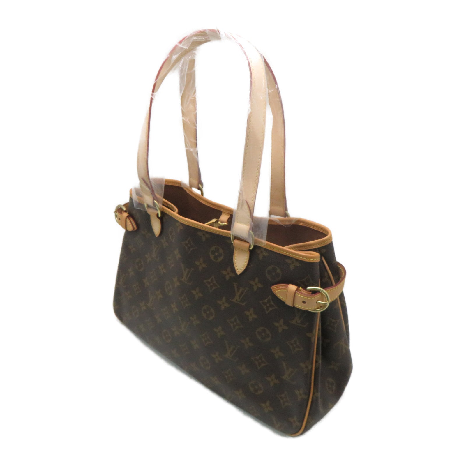 LOUIS VUITTON Monogram Batignolles Horizontal金扣肩背袋啡色