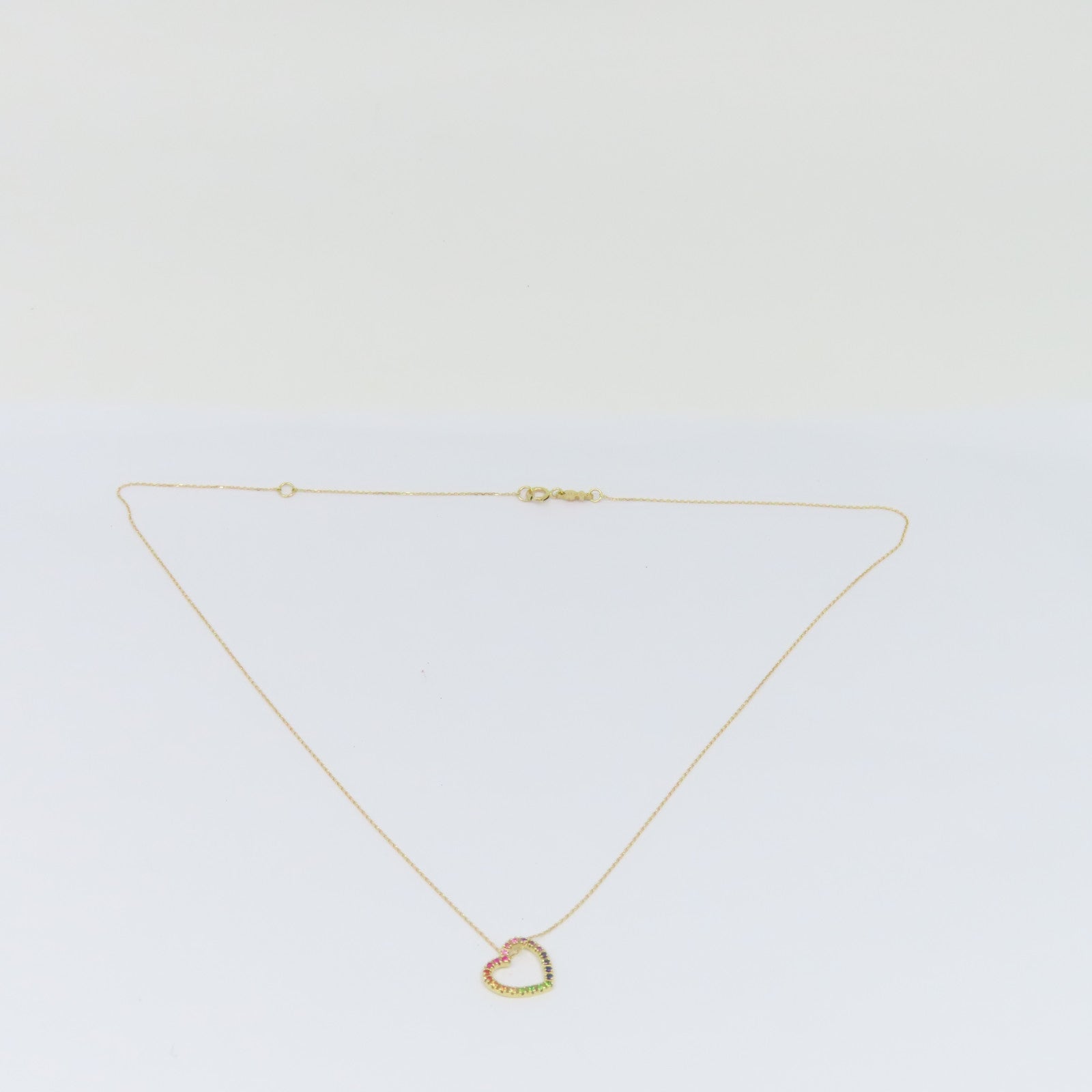 JEWELRY 18K黃金Multi Stone Necklace項鍊