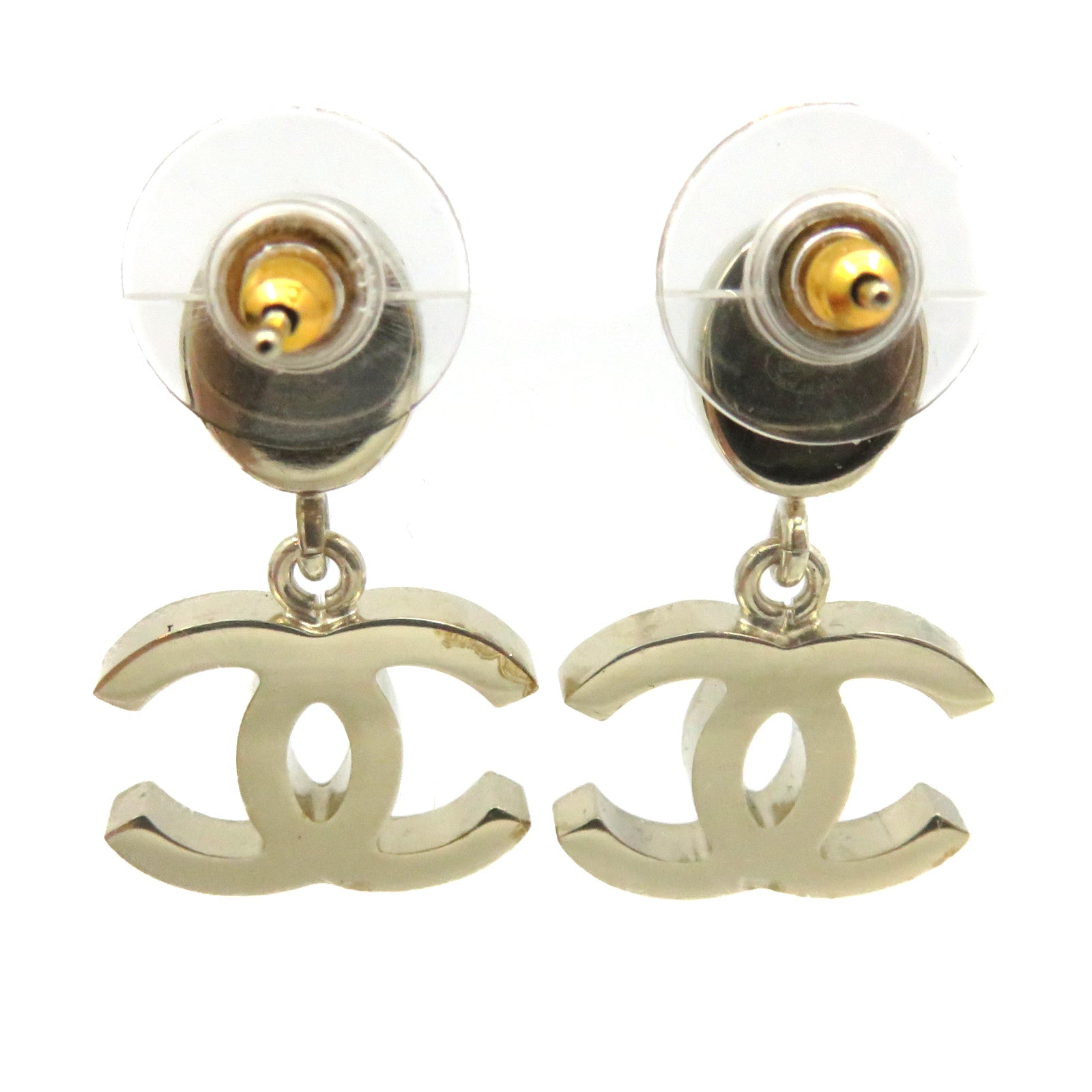 CHANEL 金属/水晶CC Earrings耳环
