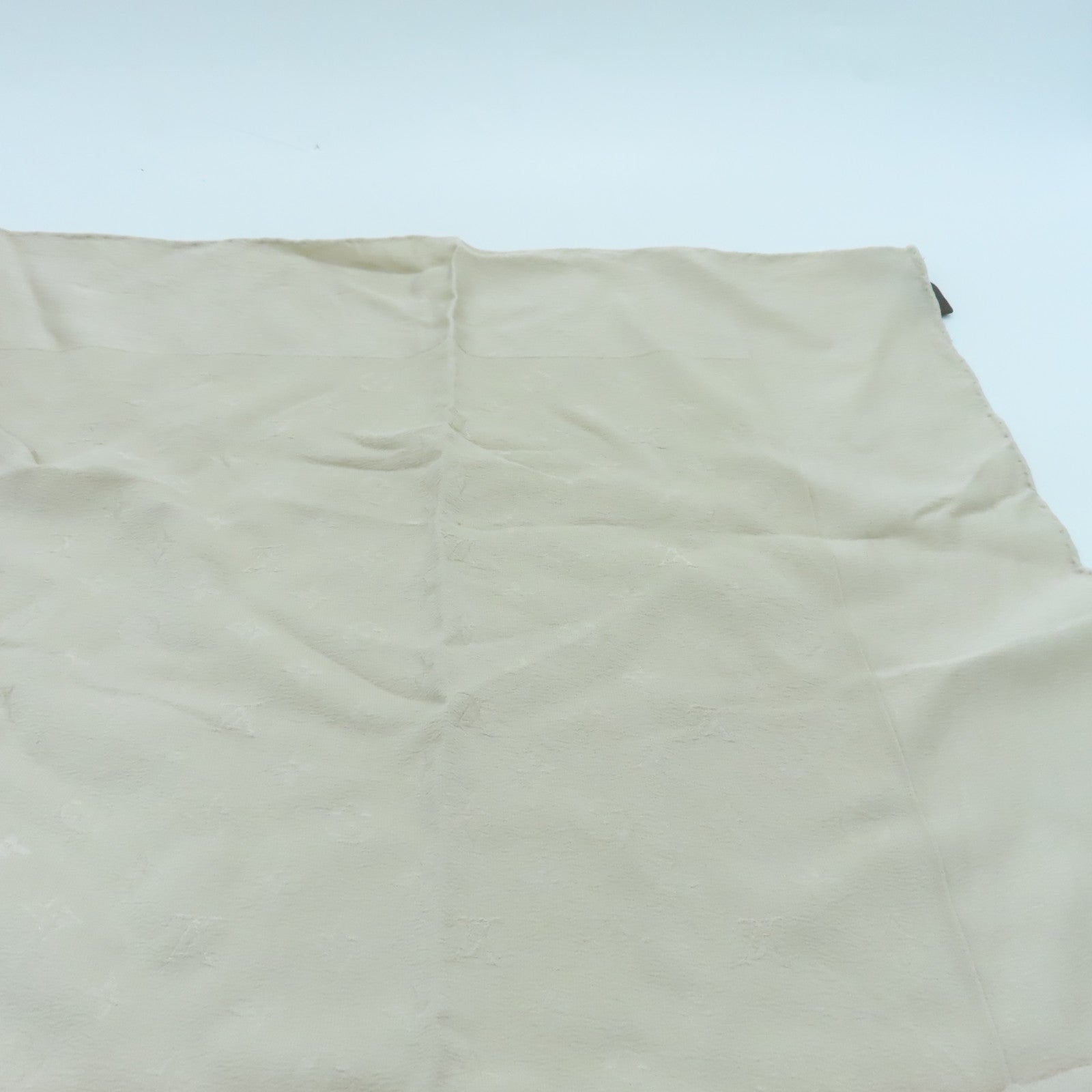 LOUIS VUITTON Silk Scarf Beige