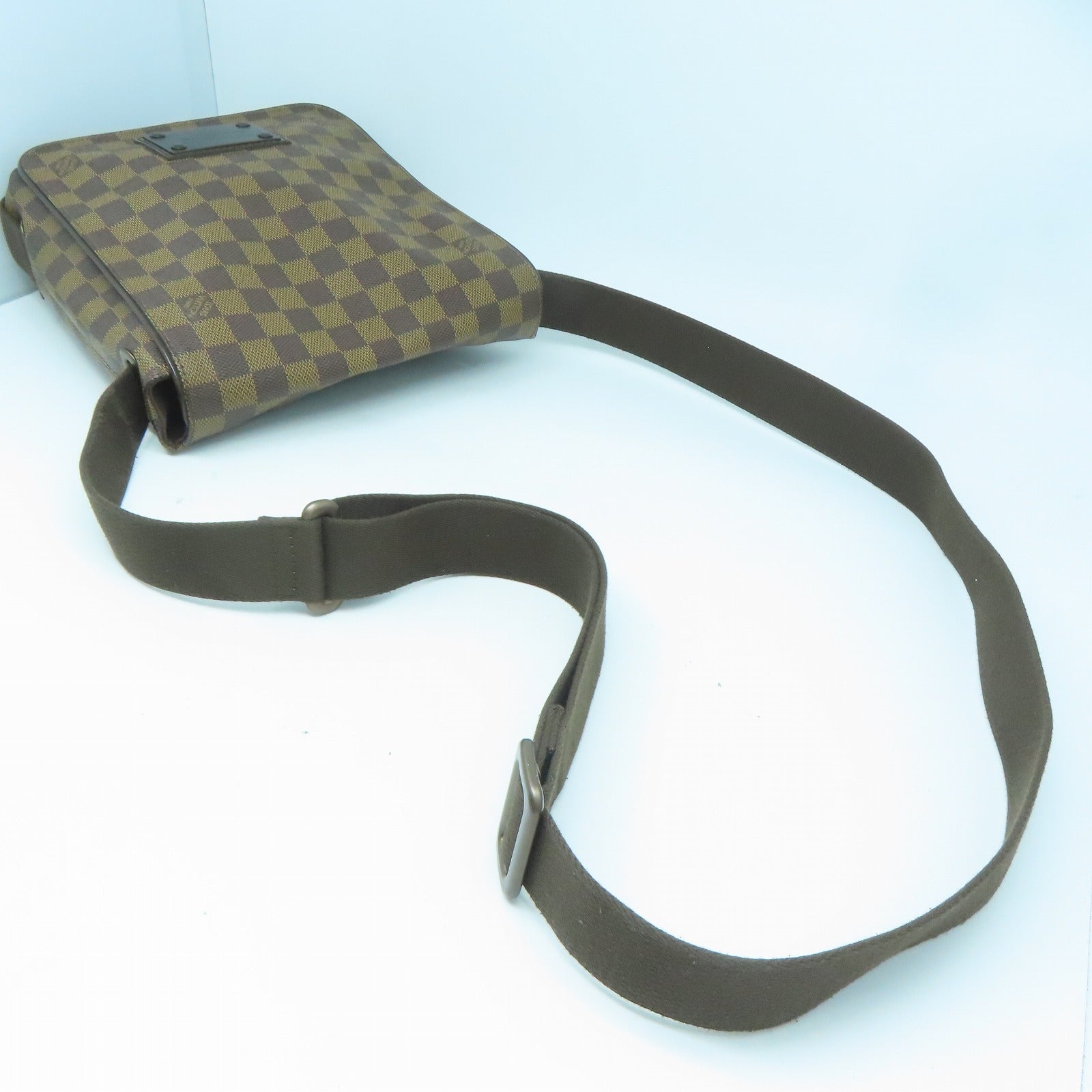 LOUIS VUITTON Damier Brooklyn PM肩背袋啡色