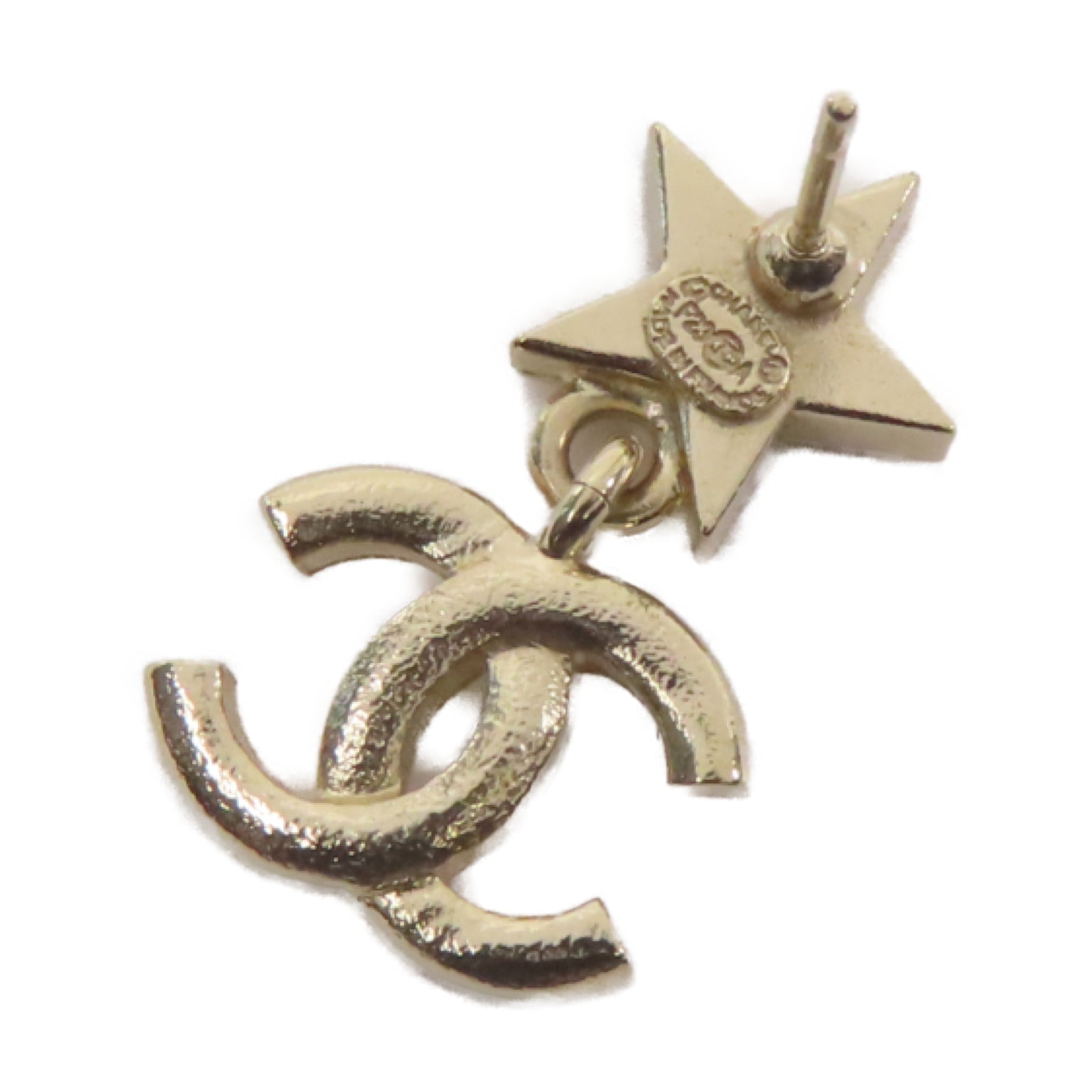 CHANEL 金屬Earrings耳環金色