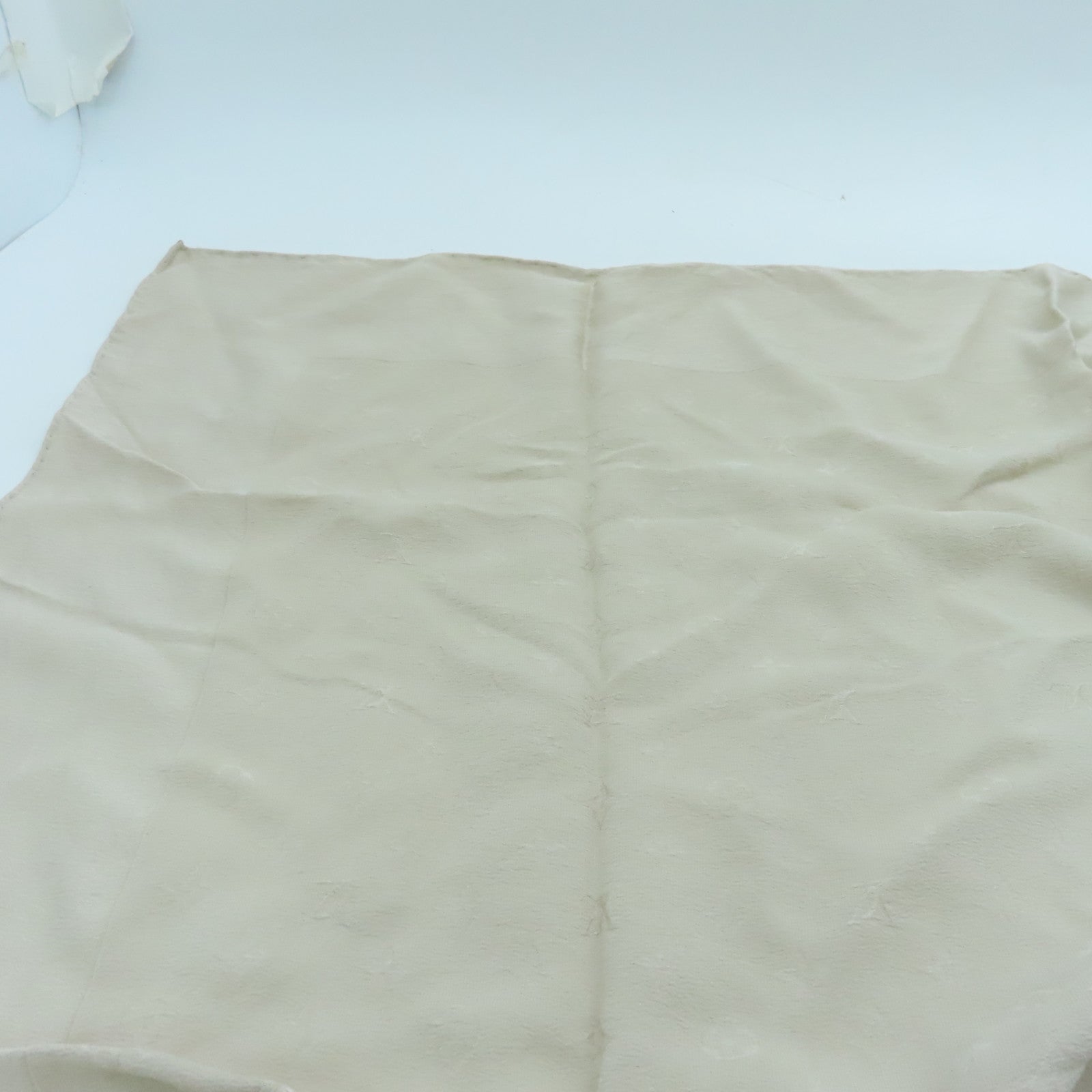 LOUIS VUITTON Silk Scarf Beige