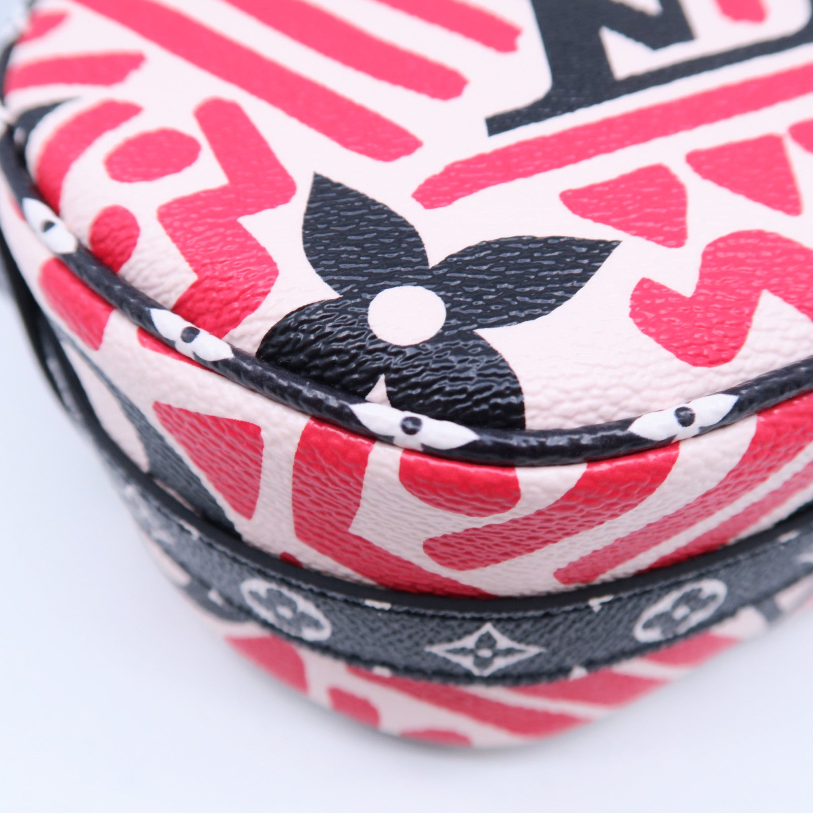 LOUIS VUITTON 【激減優惠】Monogram Giant Boite Chapeau金扣肩背袋紅色/黑色/白色