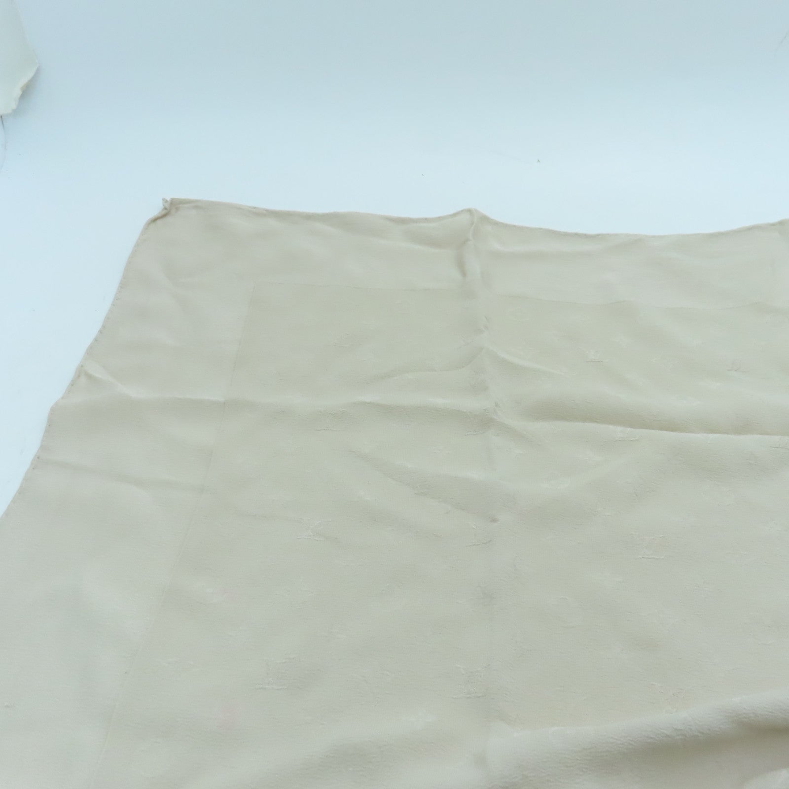 LOUIS VUITTON Silk Scarf Beige
