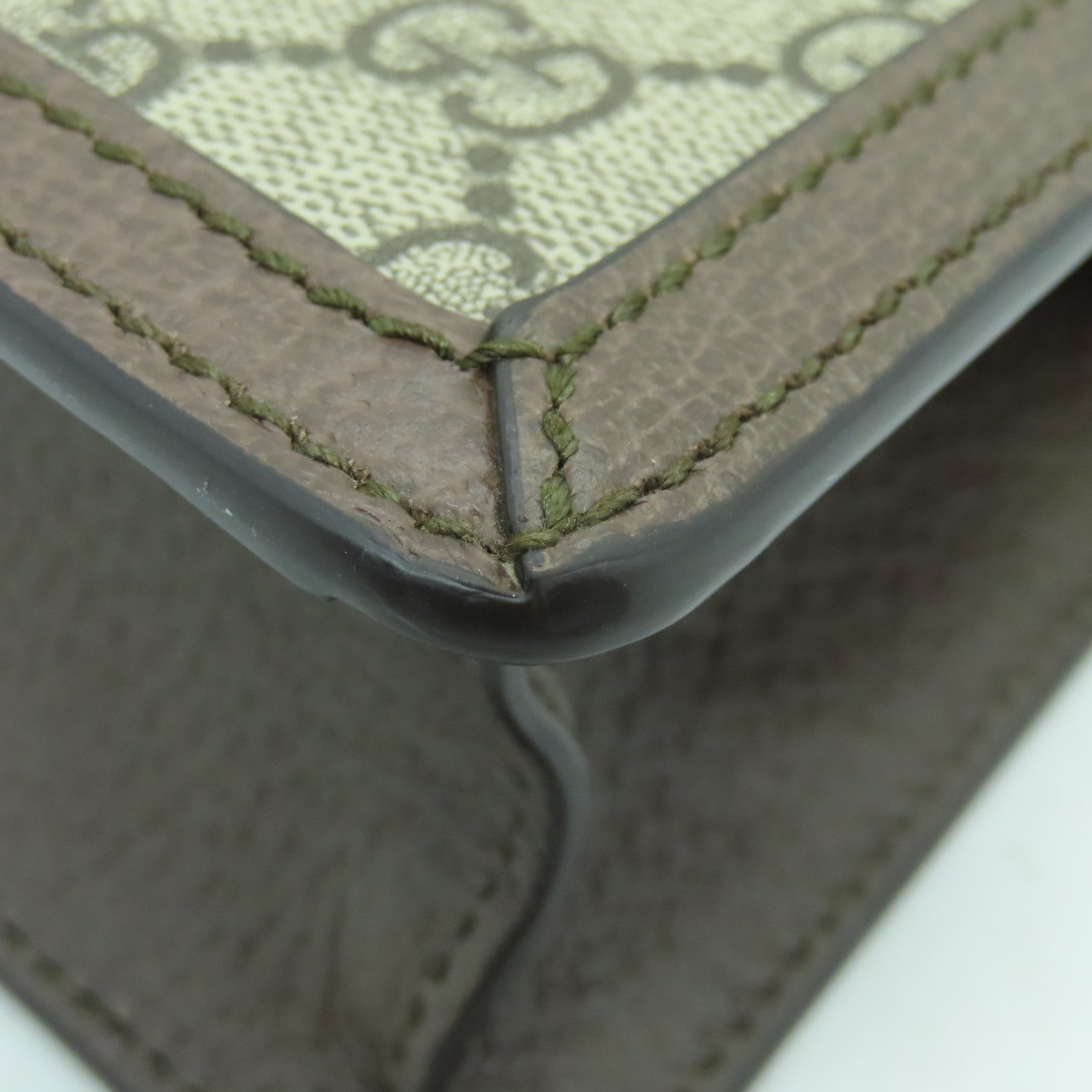 GUCCI 塗層帆布Ophidia GG金扣手挽肩背兩用袋棕色