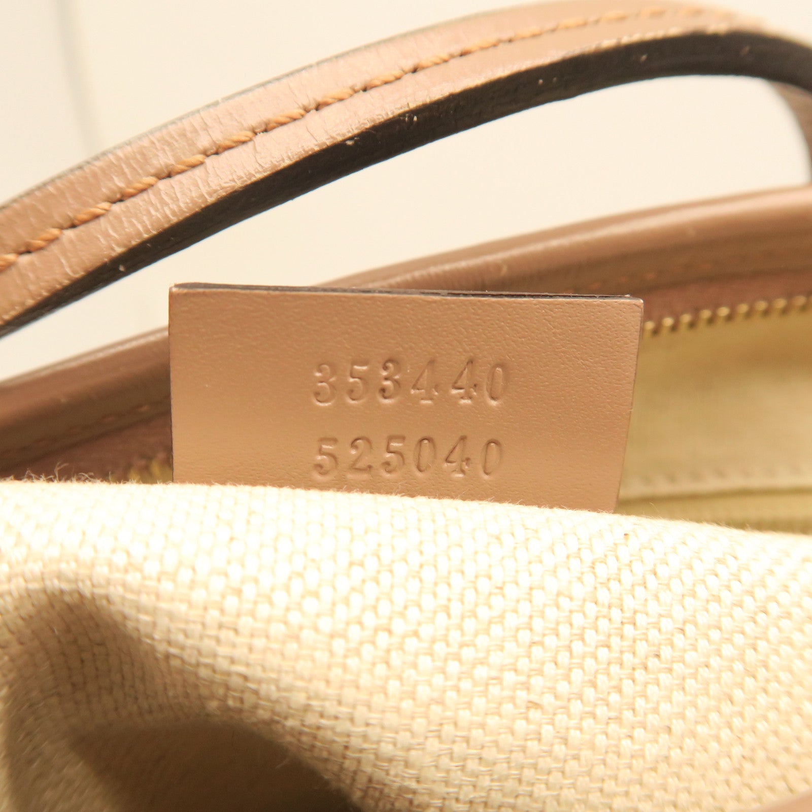 GUCCI PVC Bag銀扣手挽肩背兩用袋淺褐色/粉紅色