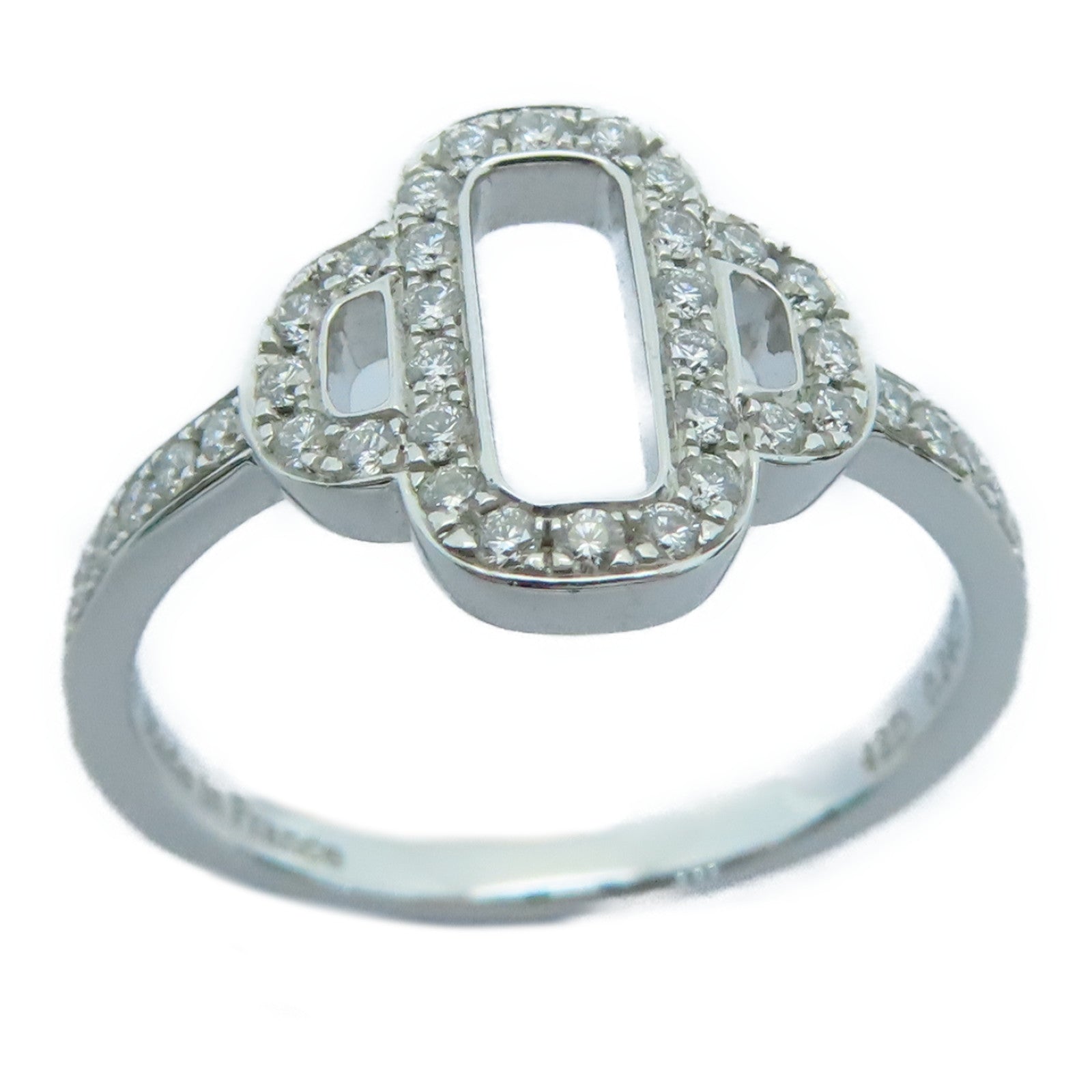 HERMES 【激減優惠】18K白金Diamond Ring0.24ct鑽石戒指Hermes#50/US#5.25