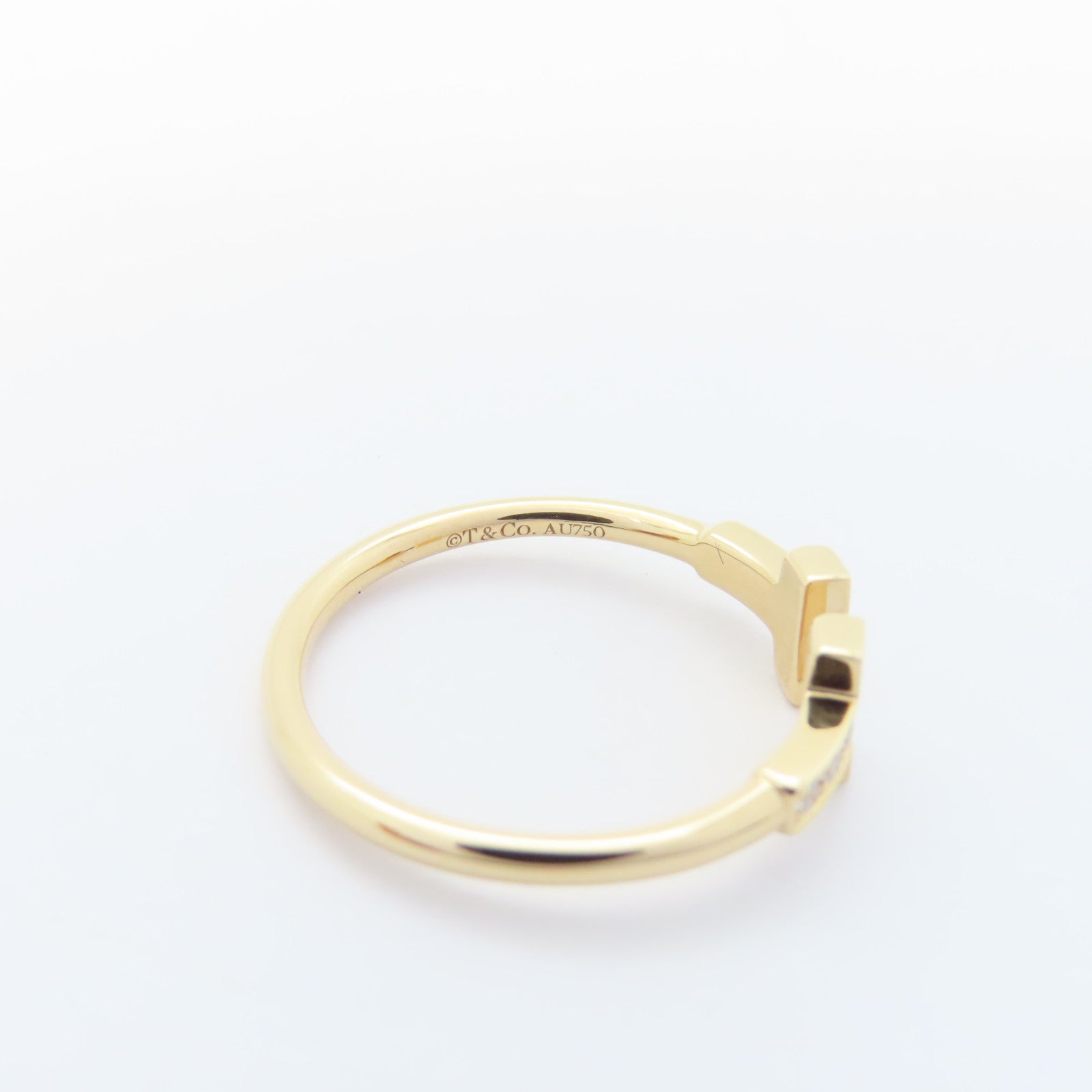 TIFFANY＆CO 18K玫瑰金T Wire Diamond Ring戒指US#6.75