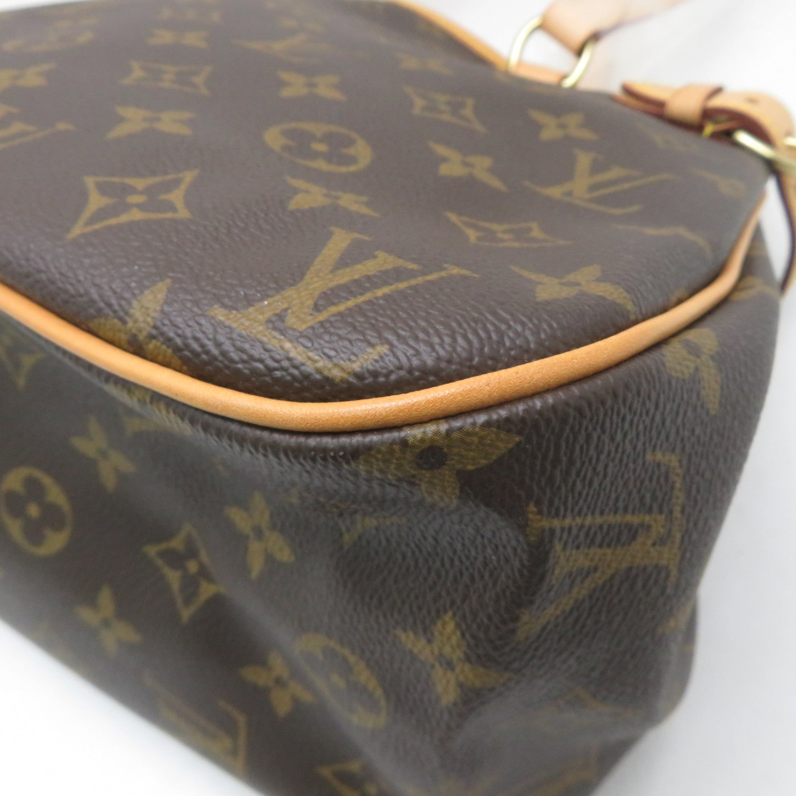 LOUIS VUITTON Monogram Batignolles Horizontal金扣肩背袋啡色