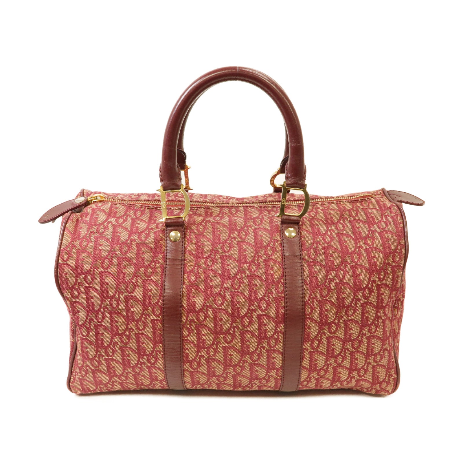 Dior 帆布Handbag金扣手挽袋紅色