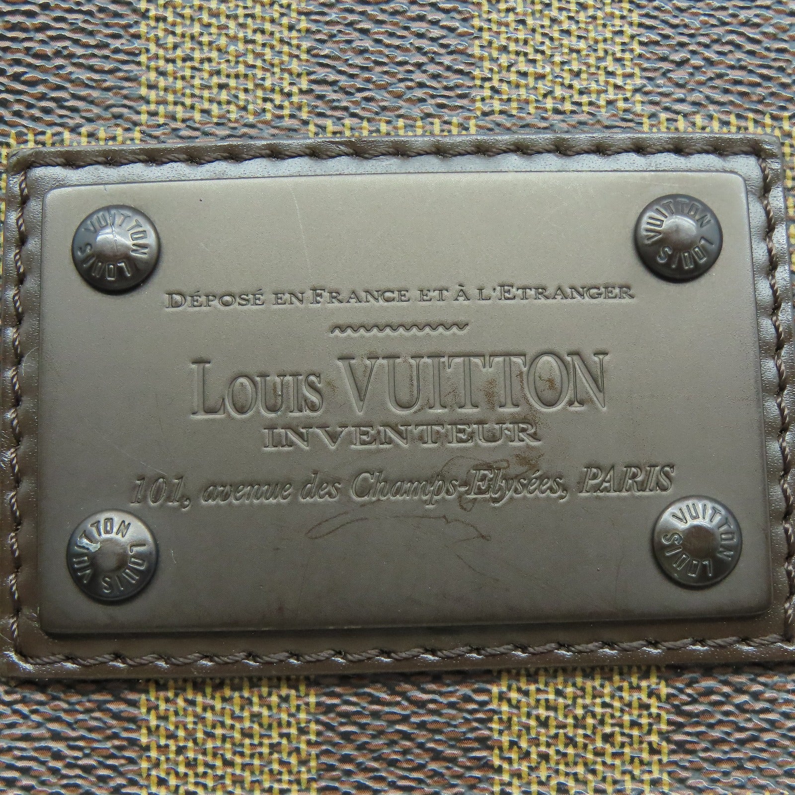 LOUIS VUITTON Damier Brooklyn PM肩背袋啡色