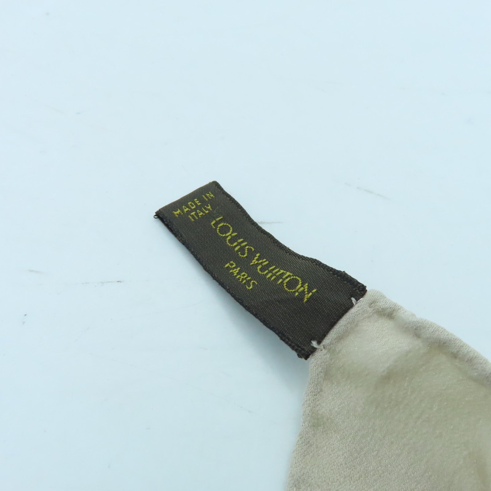 LOUIS VUITTON Silk Scarf Beige