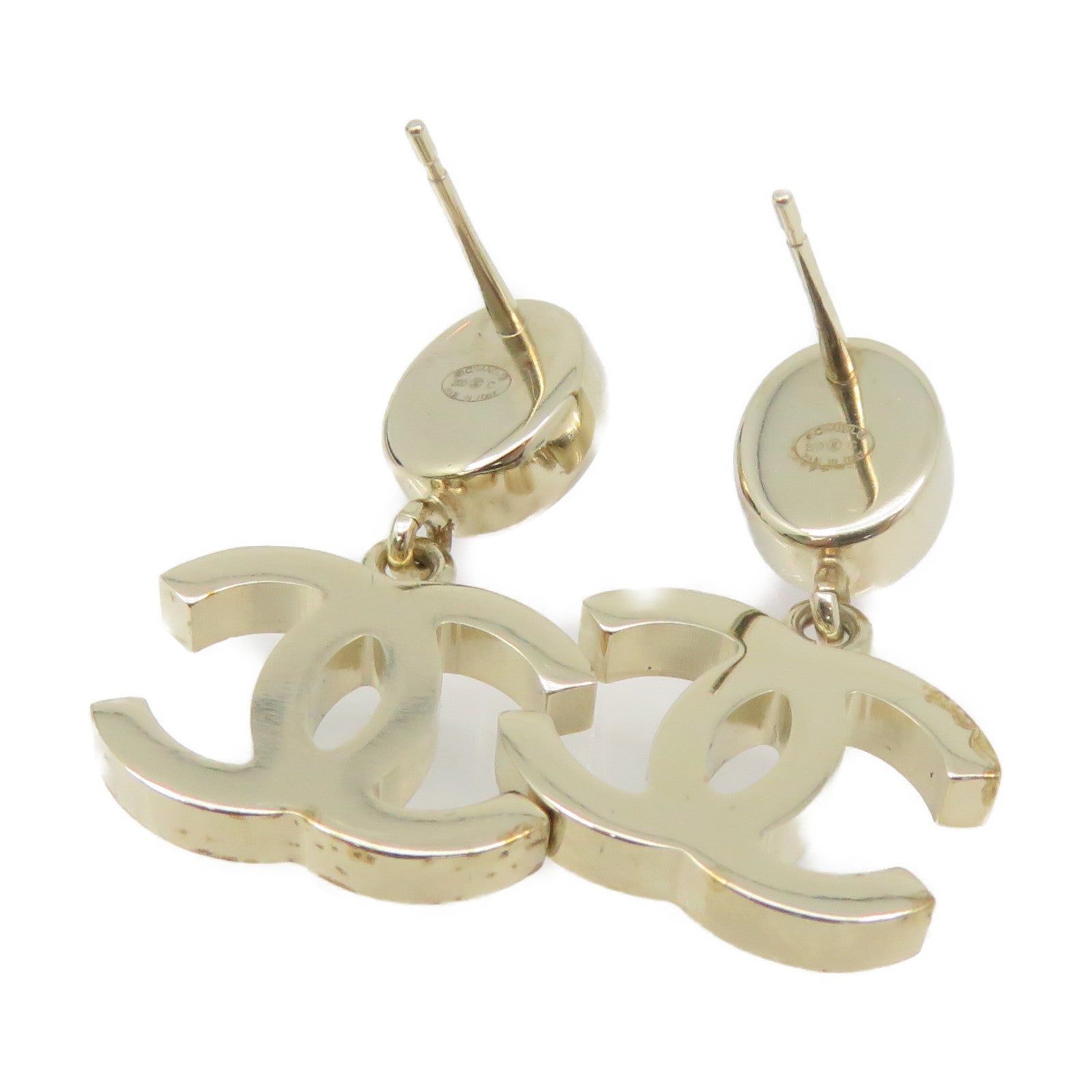 CHANEL 金属/水晶CC Earrings耳环
