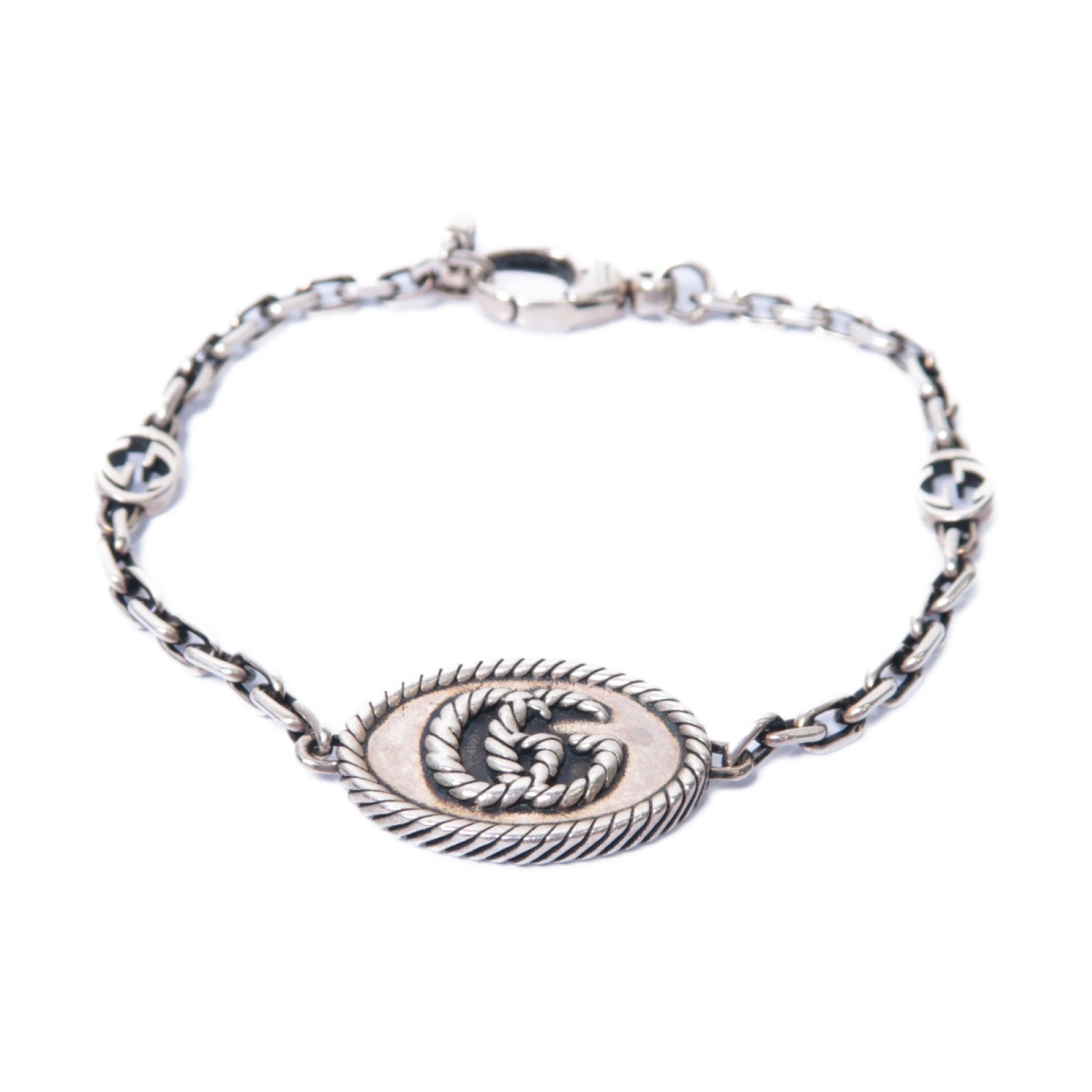 GUCCI 純銀Double G Bracelet手鏈