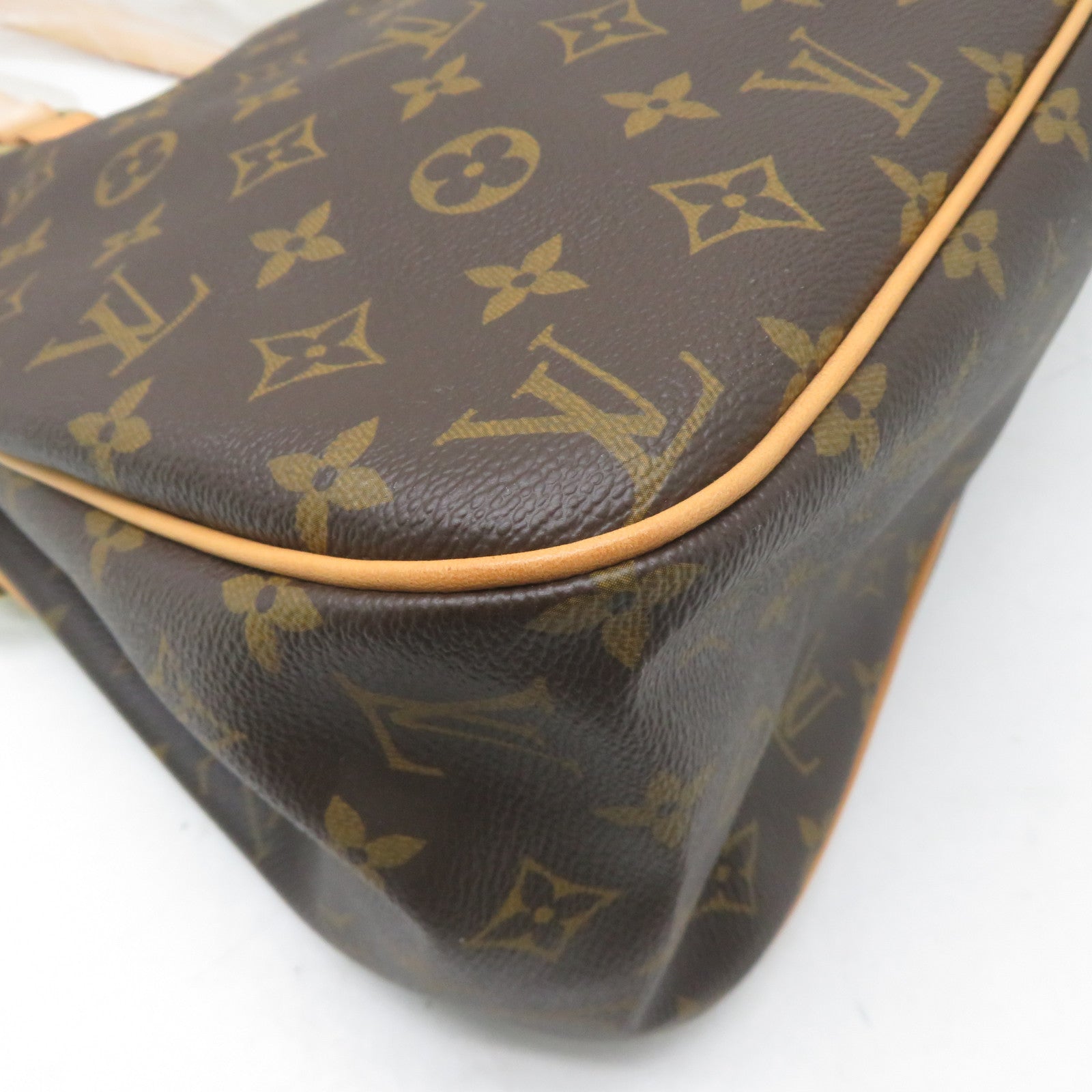 LOUIS VUITTON Monogram Batignolles Horizontal金扣肩背袋啡色