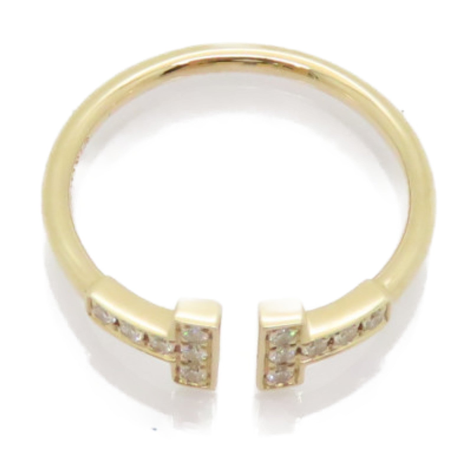 TIFFANY＆CO 18K玫瑰金T Wire Diamond Ring戒指US#6.75