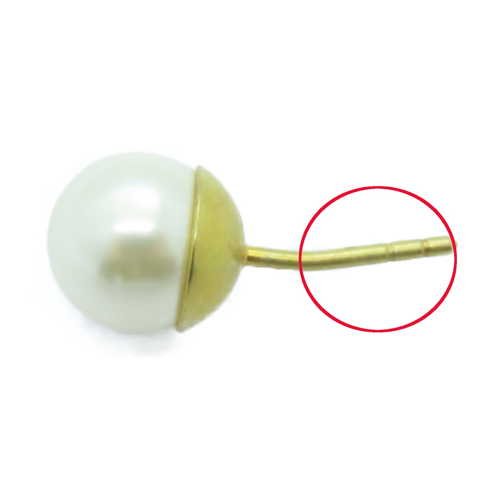 Dior 金屬/PVC Earrings耳環白色/金色