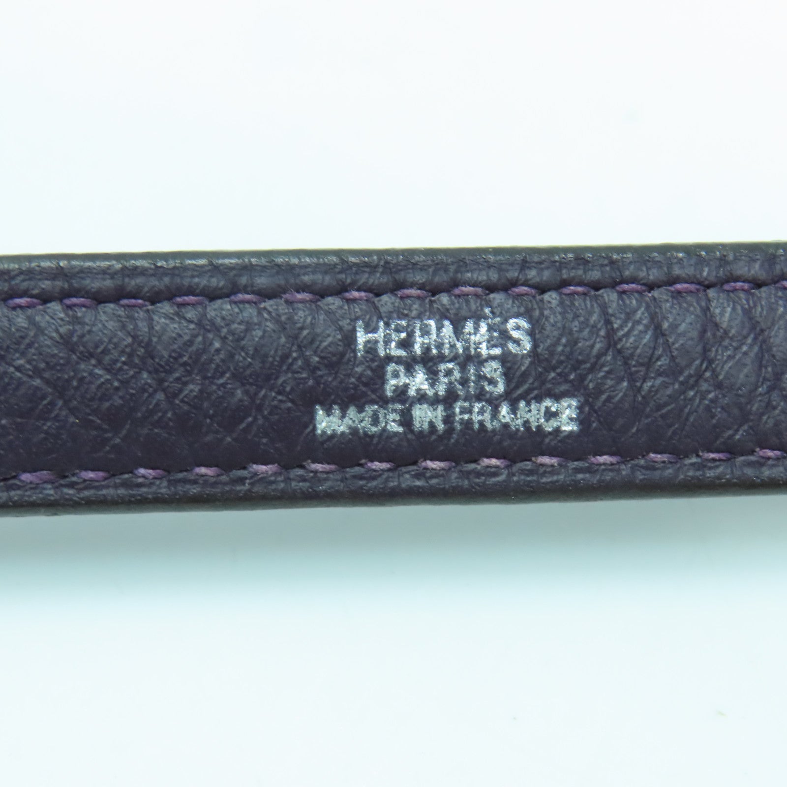 HERMES 【激減優惠】Clemence皮革Bolide 31銀扣手挽肩背兩用袋紫色