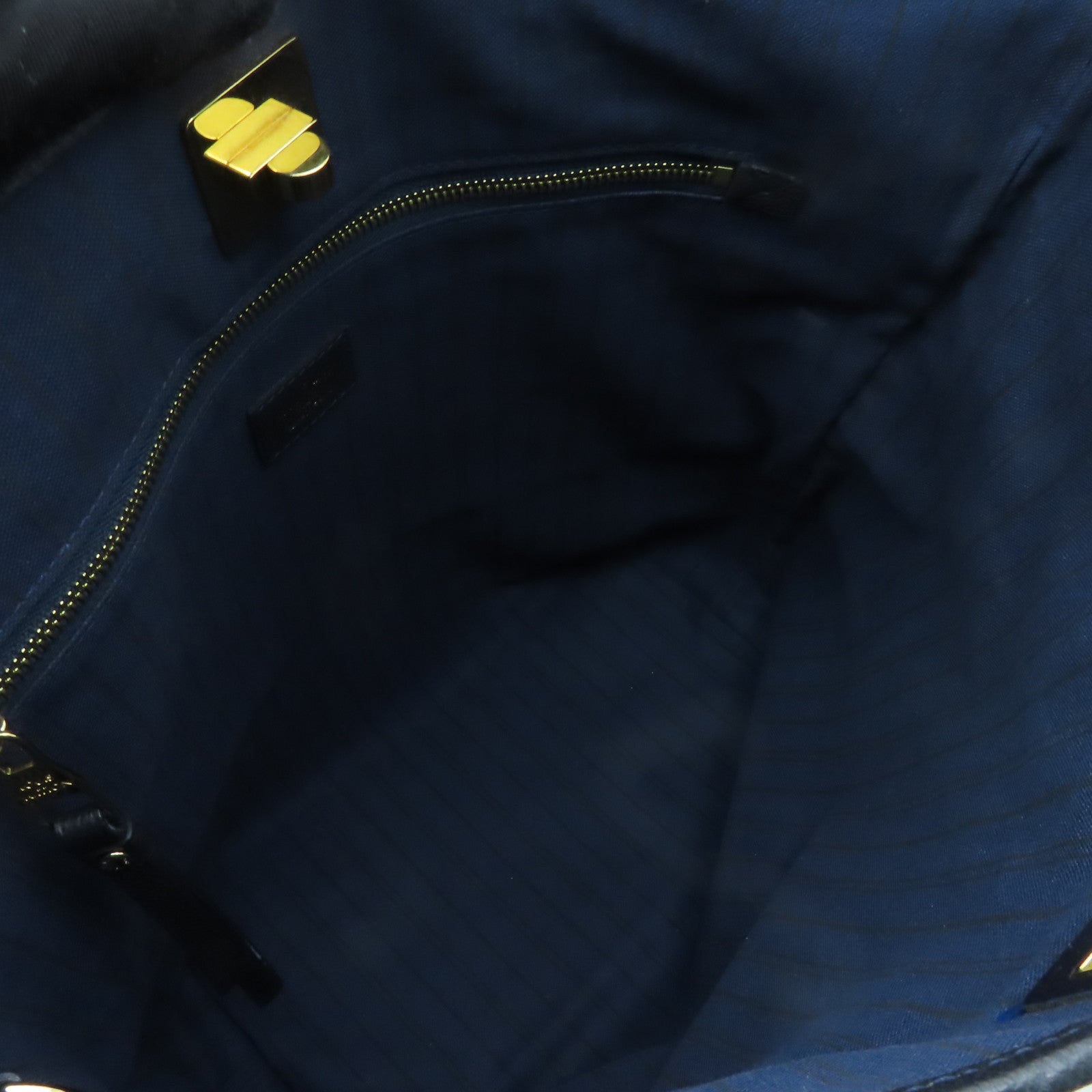 LOUIS VUITTON Monogram Empreinte Citadine PM金扣手挽袋黑色