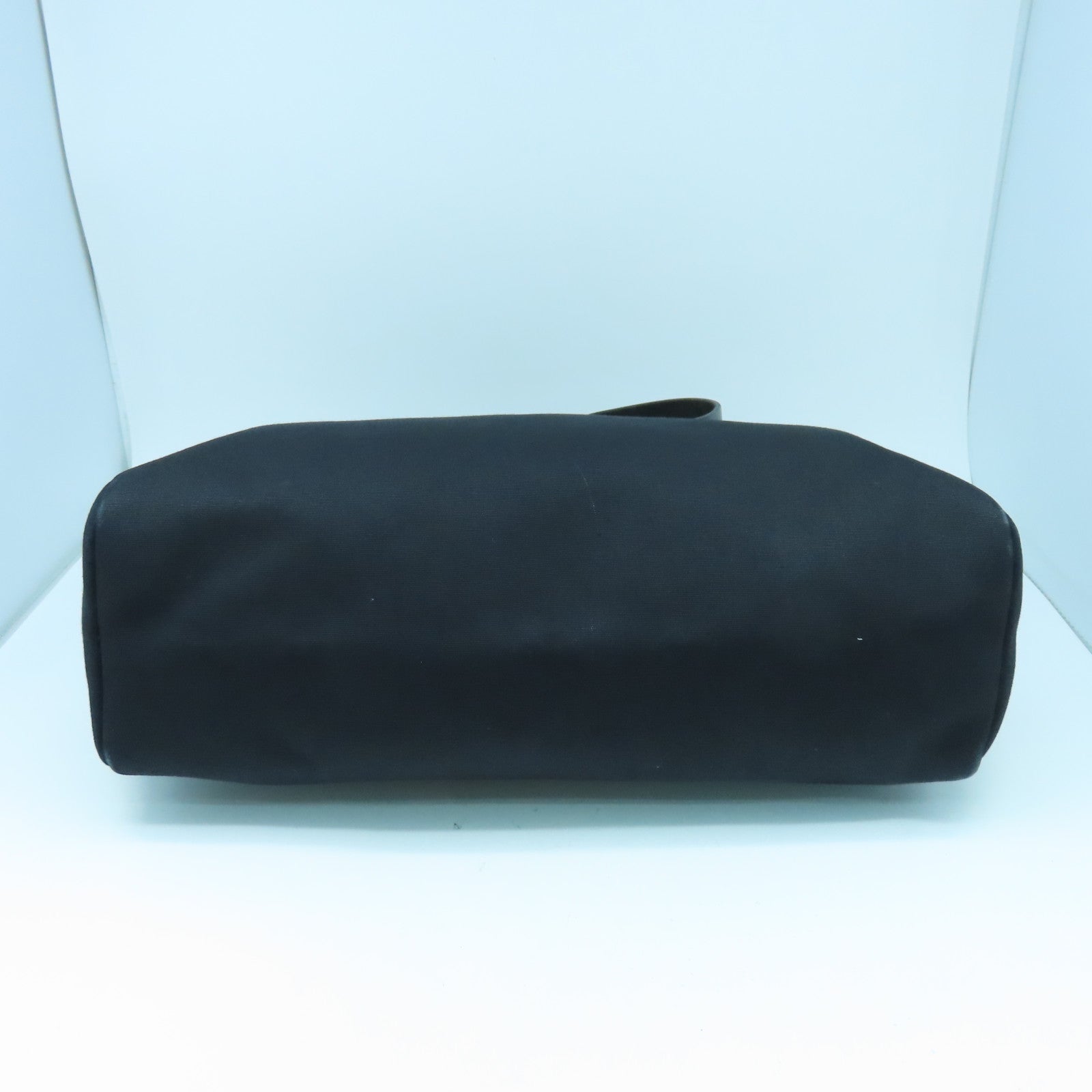 HERMES 帆布Herbag GM銀扣手挽肩背兩用袋黑色