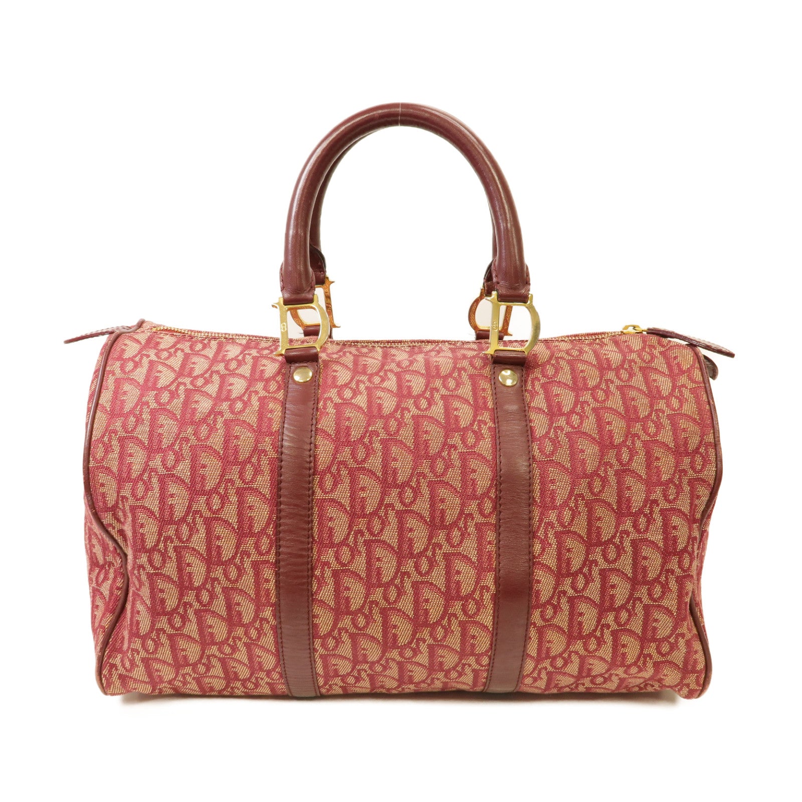 Dior 帆布Handbag金扣手挽袋紅色