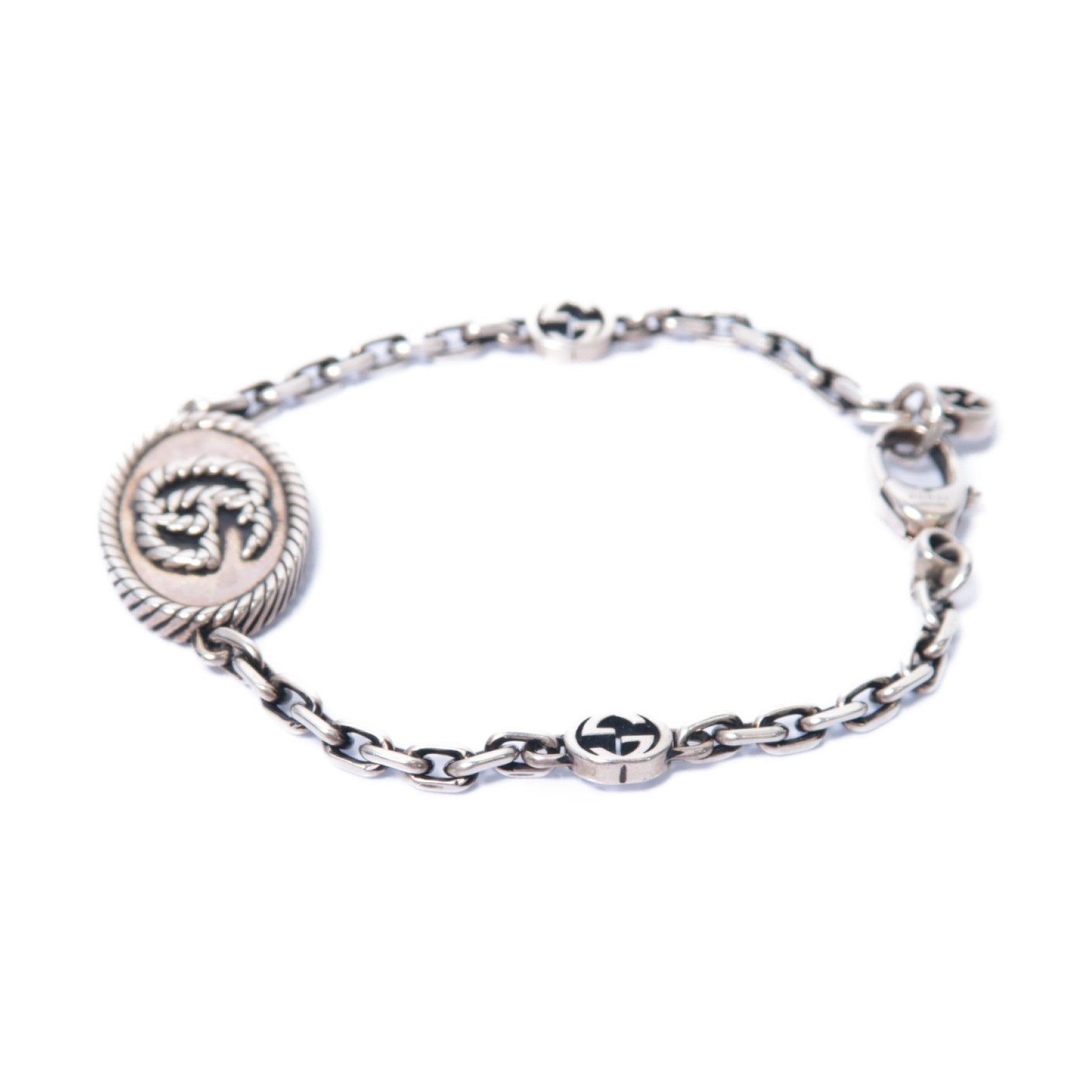GUCCI 純銀Double G Bracelet手鏈