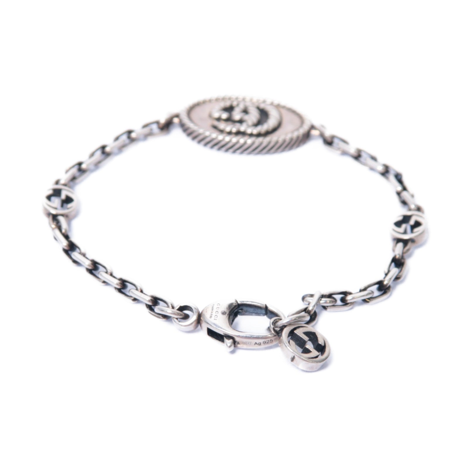 GUCCI 純銀Double G Bracelet手鏈