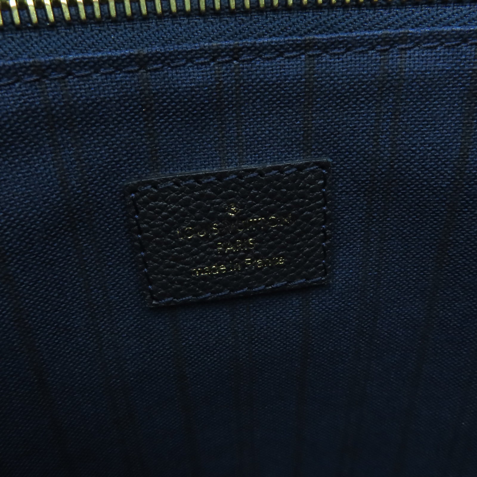 LOUIS VUITTON Monogram Empreinte Citadine PM金扣手挽袋黑色