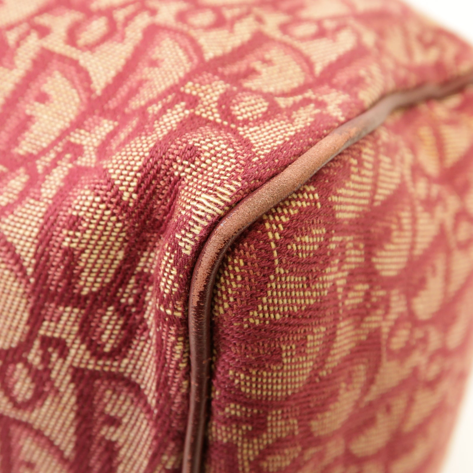 Dior 帆布Handbag金扣手挽袋紅色