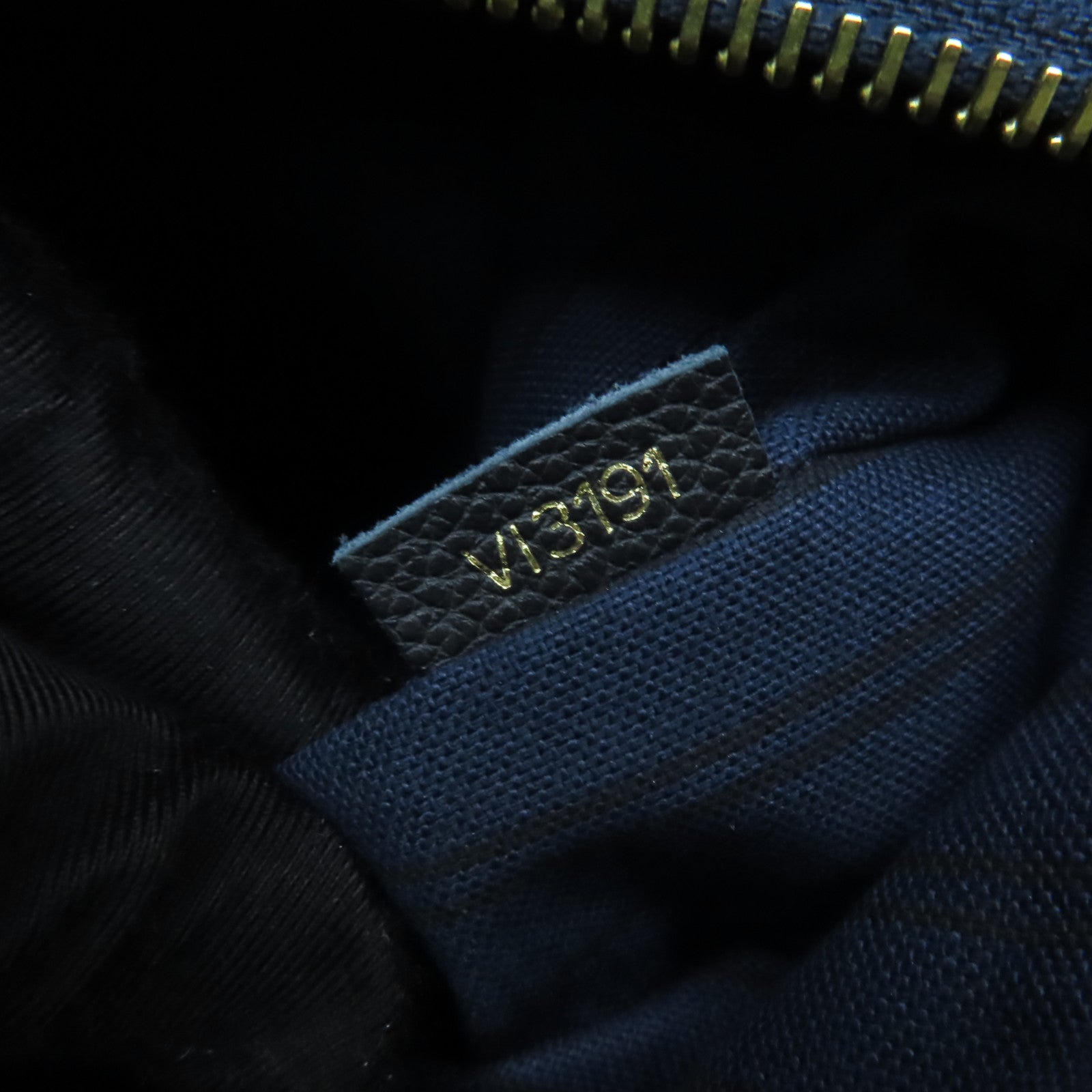 LOUIS VUITTON Monogram Empreinte Citadine PM金扣手挽袋黑色