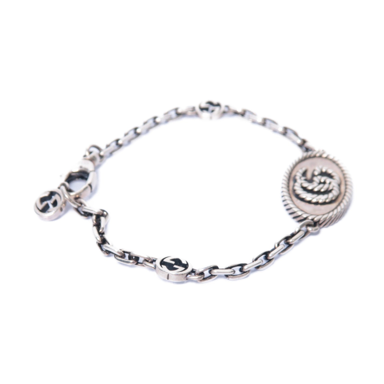 GUCCI 純銀Double G Bracelet手鏈