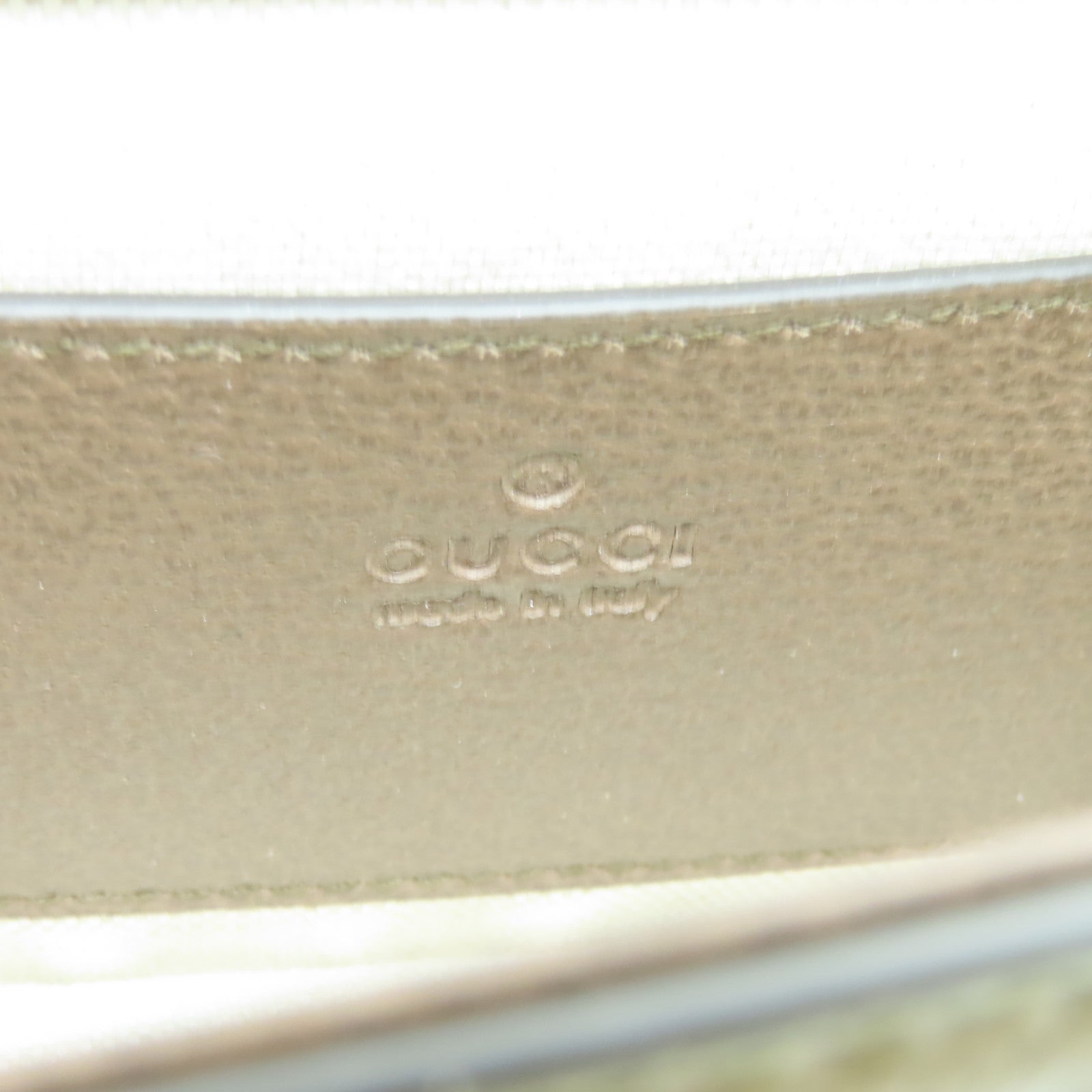 GUCCI 塗層帆布Ophidia GG金扣手挽肩背兩用袋棕色