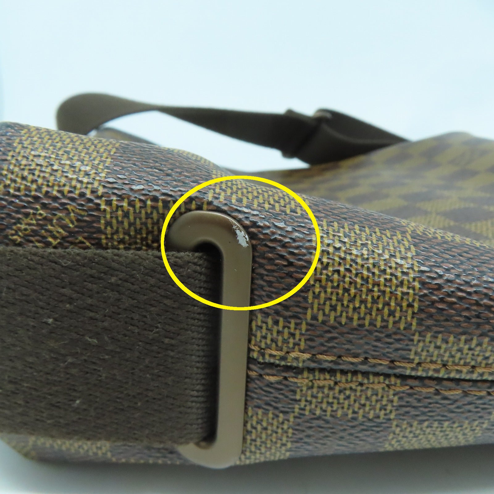 LOUIS VUITTON Damier Brooklyn PM肩背袋啡色