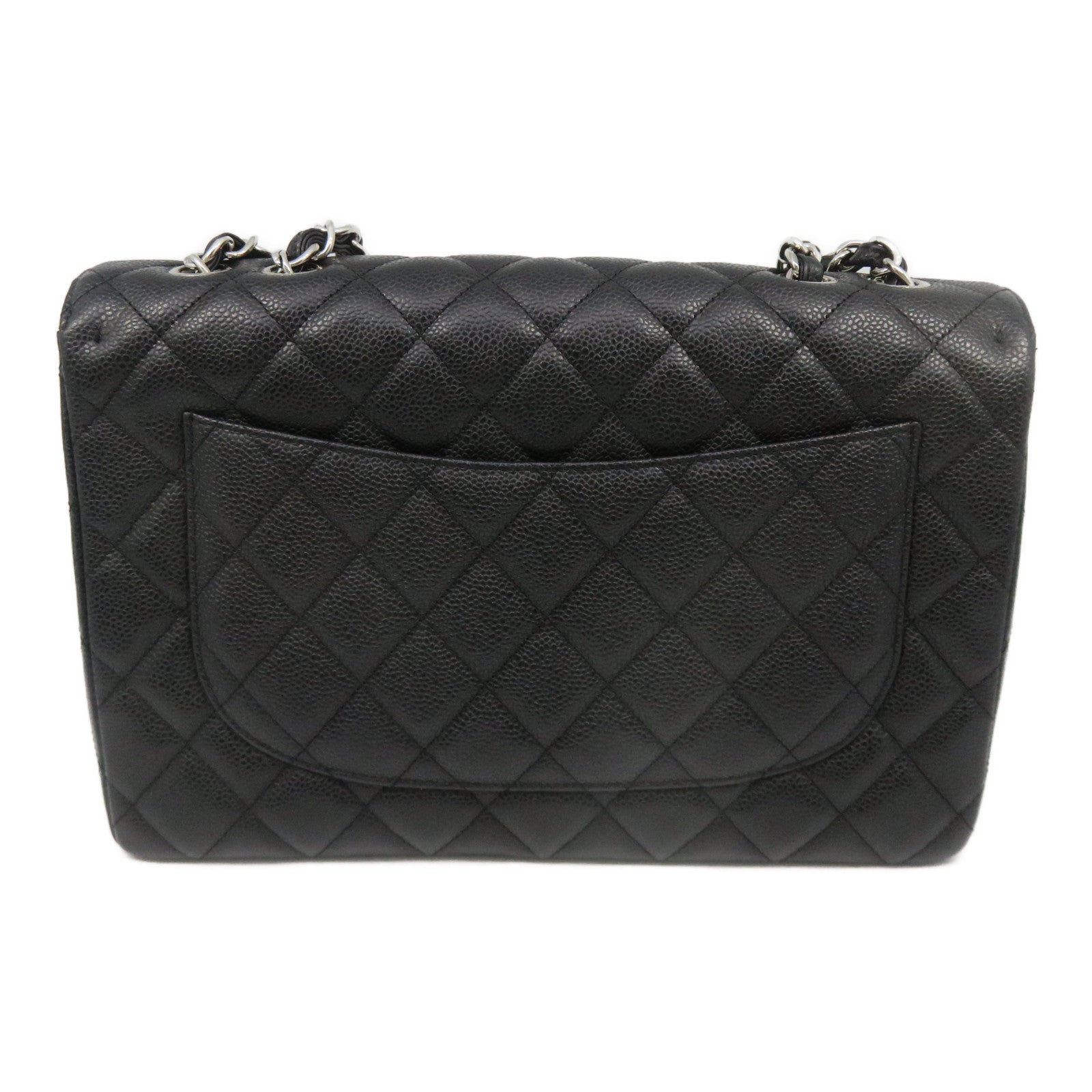 CHANEL [Sharp Reduction Offer] Lingge Cowhide Leather Chain Shoulder Silver Buckle Chain Belt Shoulder Bag Black