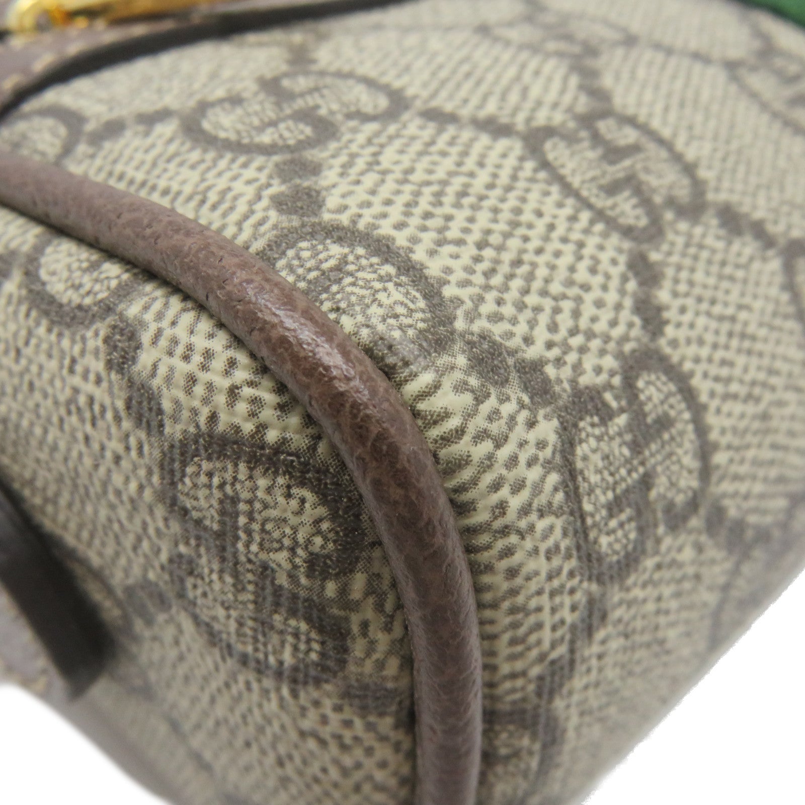 GUCCI 塗層帆布Ophidia GG Supreme金扣肩背袋啡色