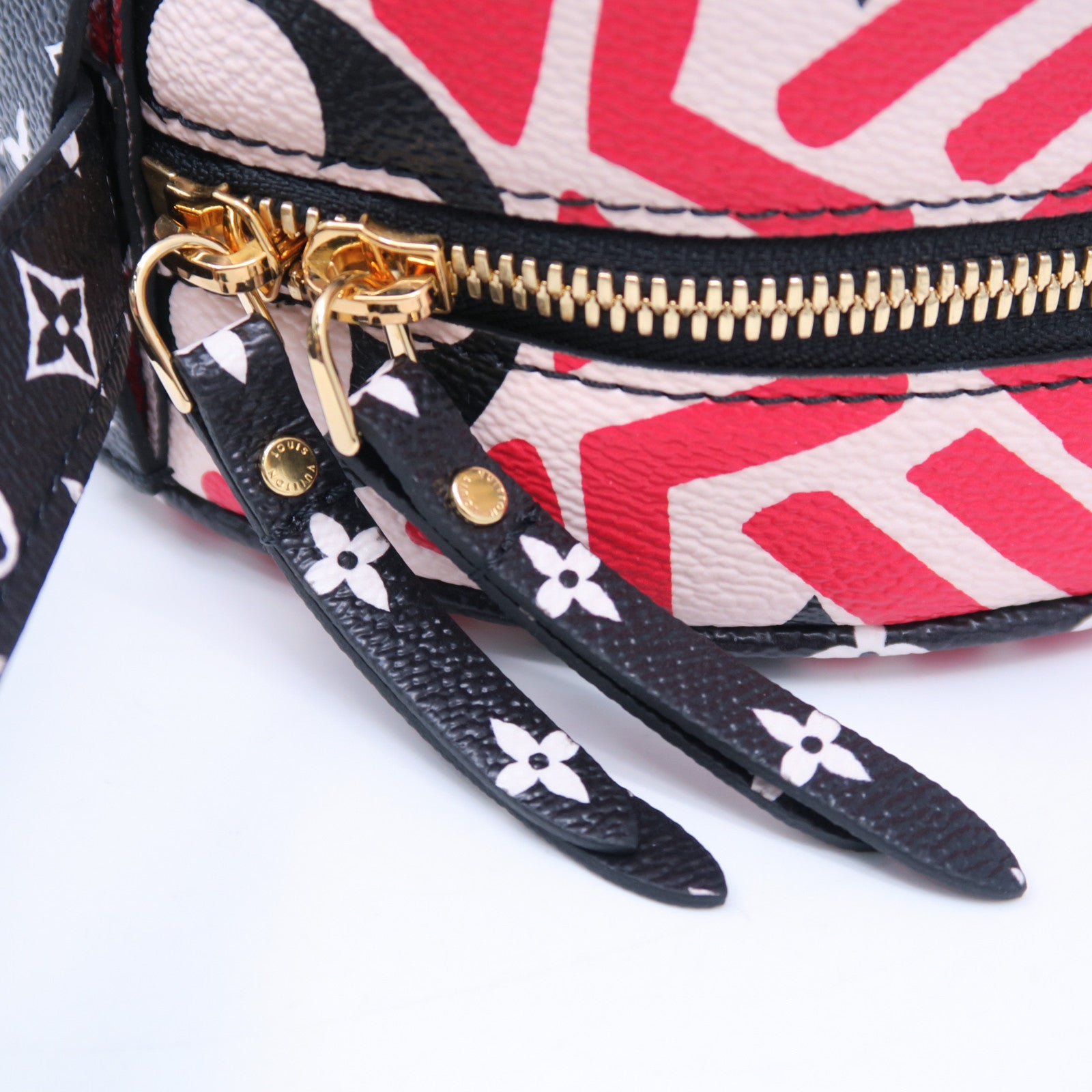 LOUIS VUITTON 【激減優惠】Monogram Giant Boite Chapeau金扣肩背袋紅色/黑色/白色