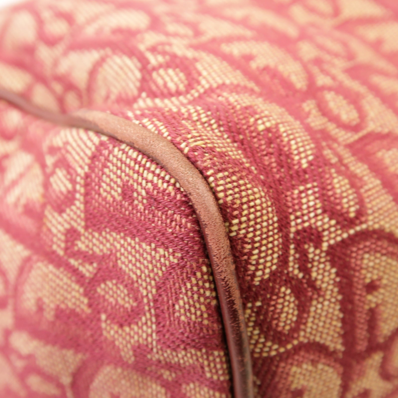 Dior 帆布Handbag金扣手挽袋紅色