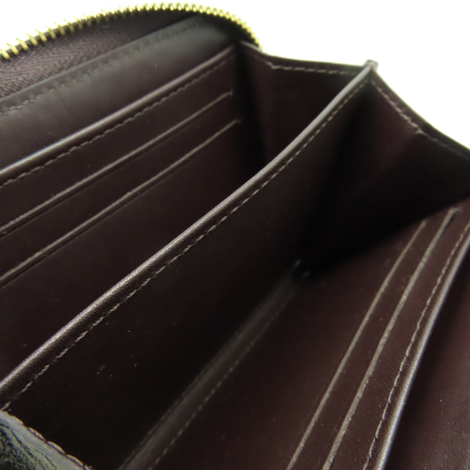 LOUIS VUITTON Mono-Vernis Card Coin Case金扣零錢卡套酒紅色