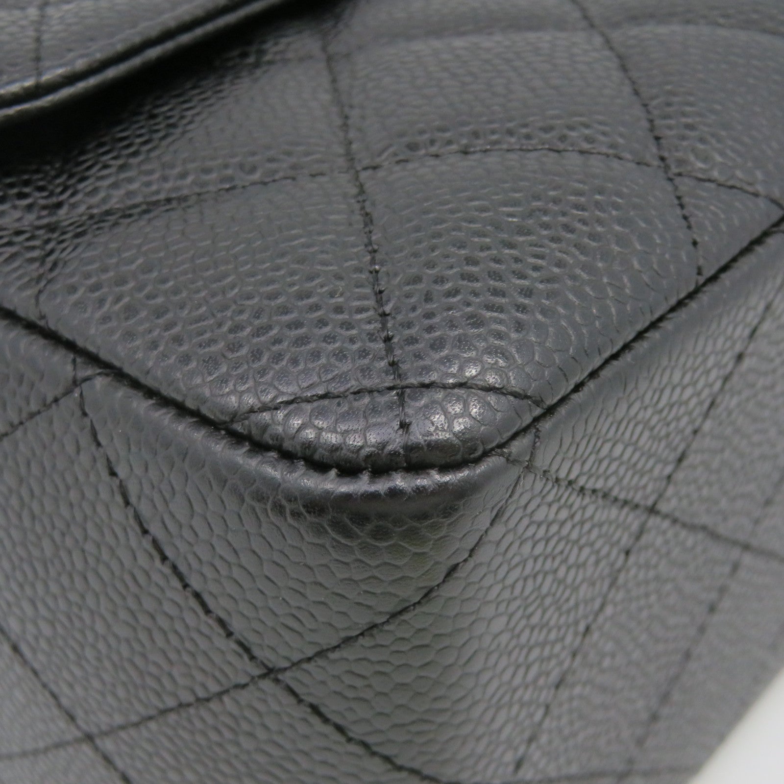 CHANEL [Sharp Reduction Offer] Lingge Cowhide Leather Chain Shoulder Silver Buckle Chain Belt Shoulder Bag Black